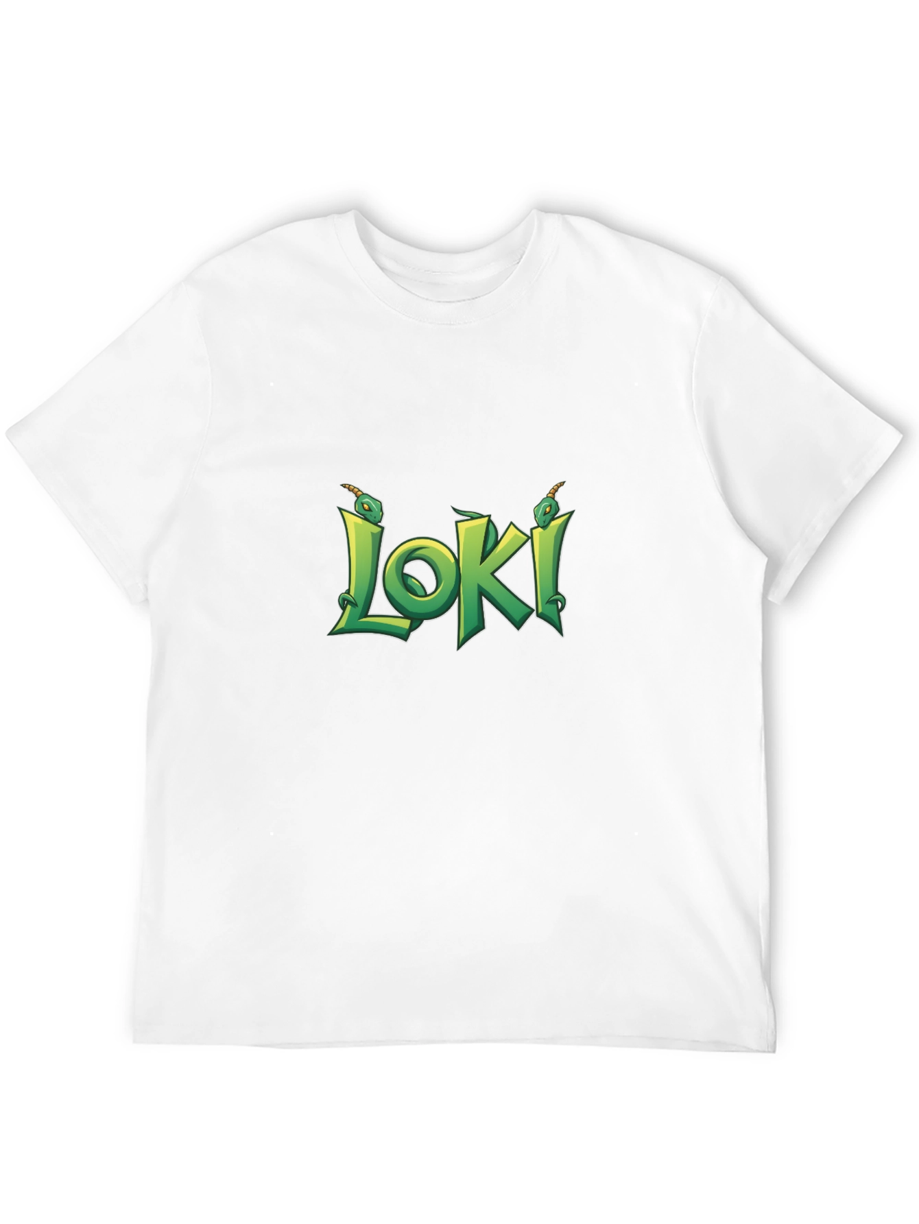 Loki Black T-Shirt - Serpent Design