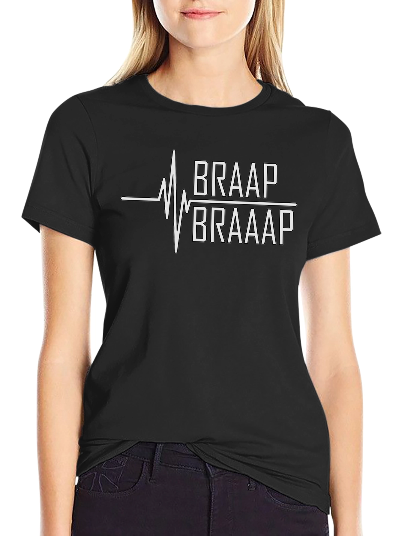 Braap Life T-Shirt - Motocross Heartbeat Tee