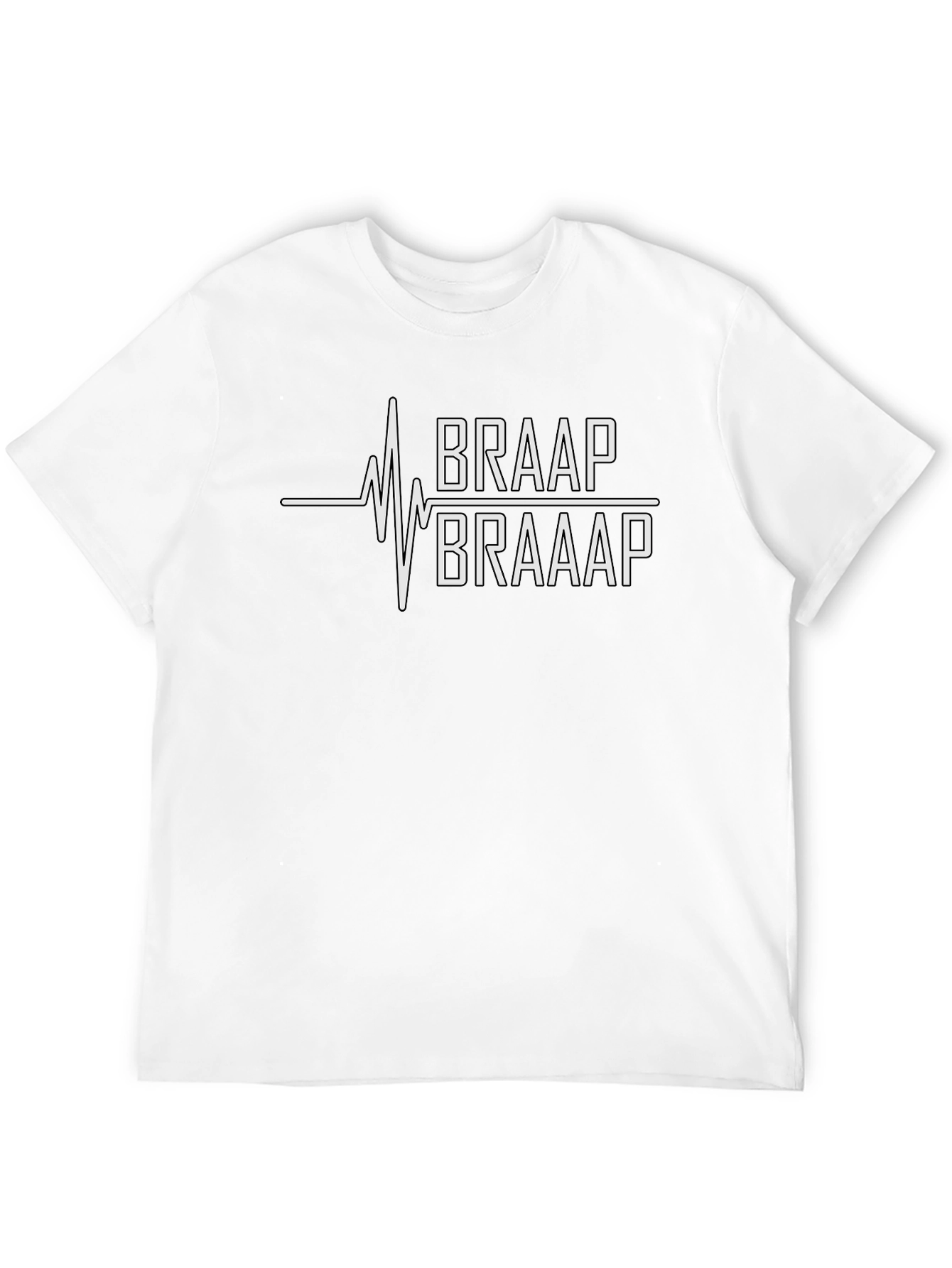 Braap Life T-Shirt - Motocross Heartbeat Tee