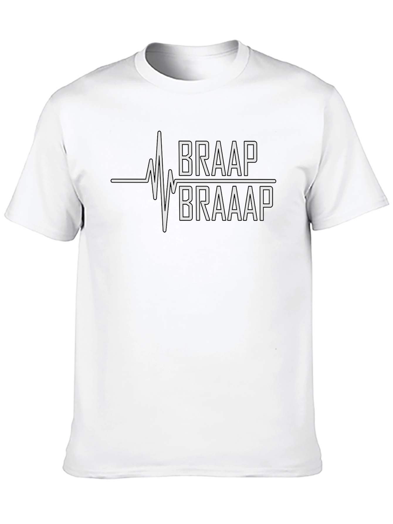Braap Life T-Shirt - Motocross Heartbeat Tee