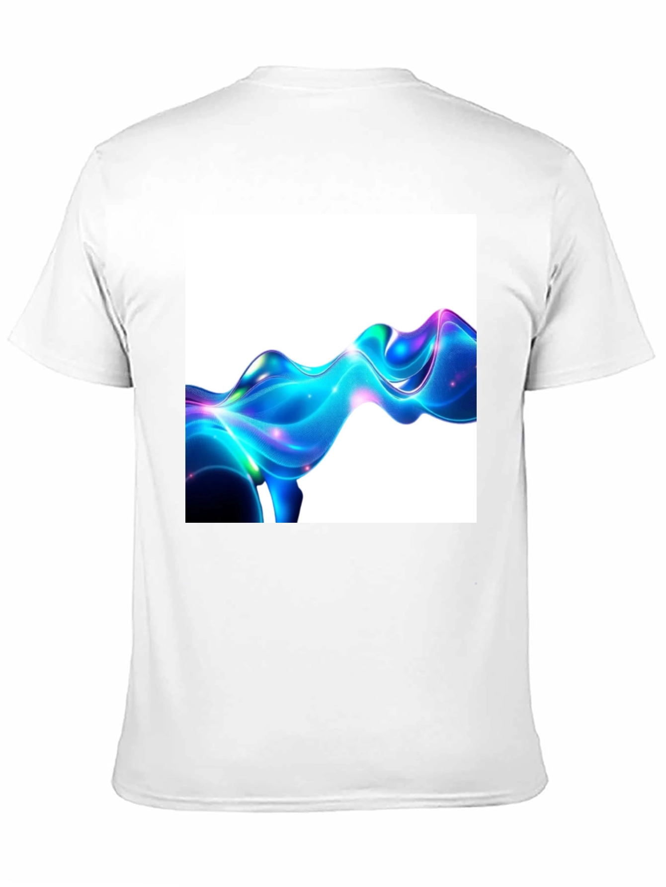 Abstract Fluid Art Black T-Shirt