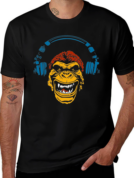 Monkey DJ Graphic Tee - Cool Urban Style
