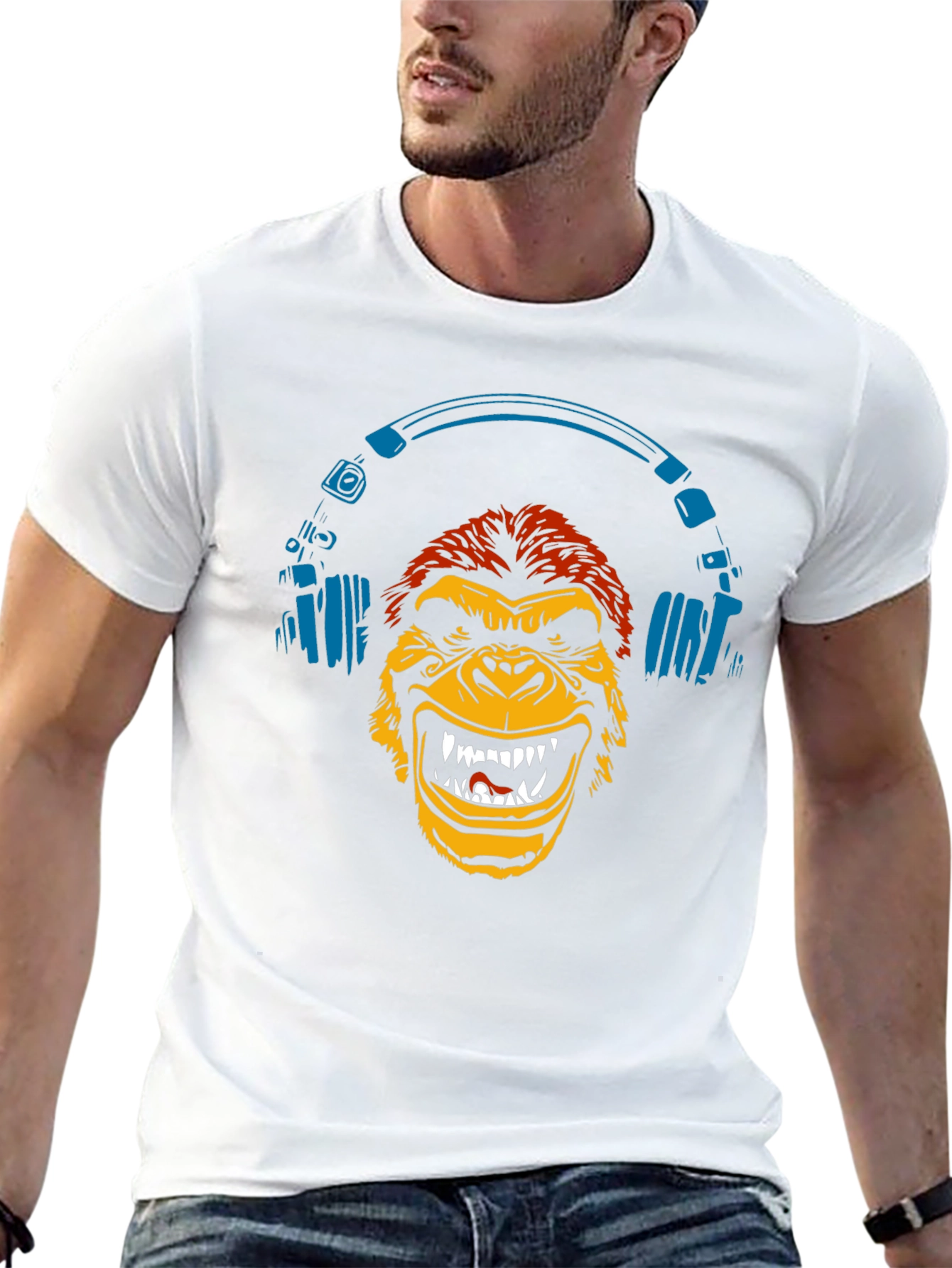 Monkey DJ Graphic Tee - Cool Urban Style