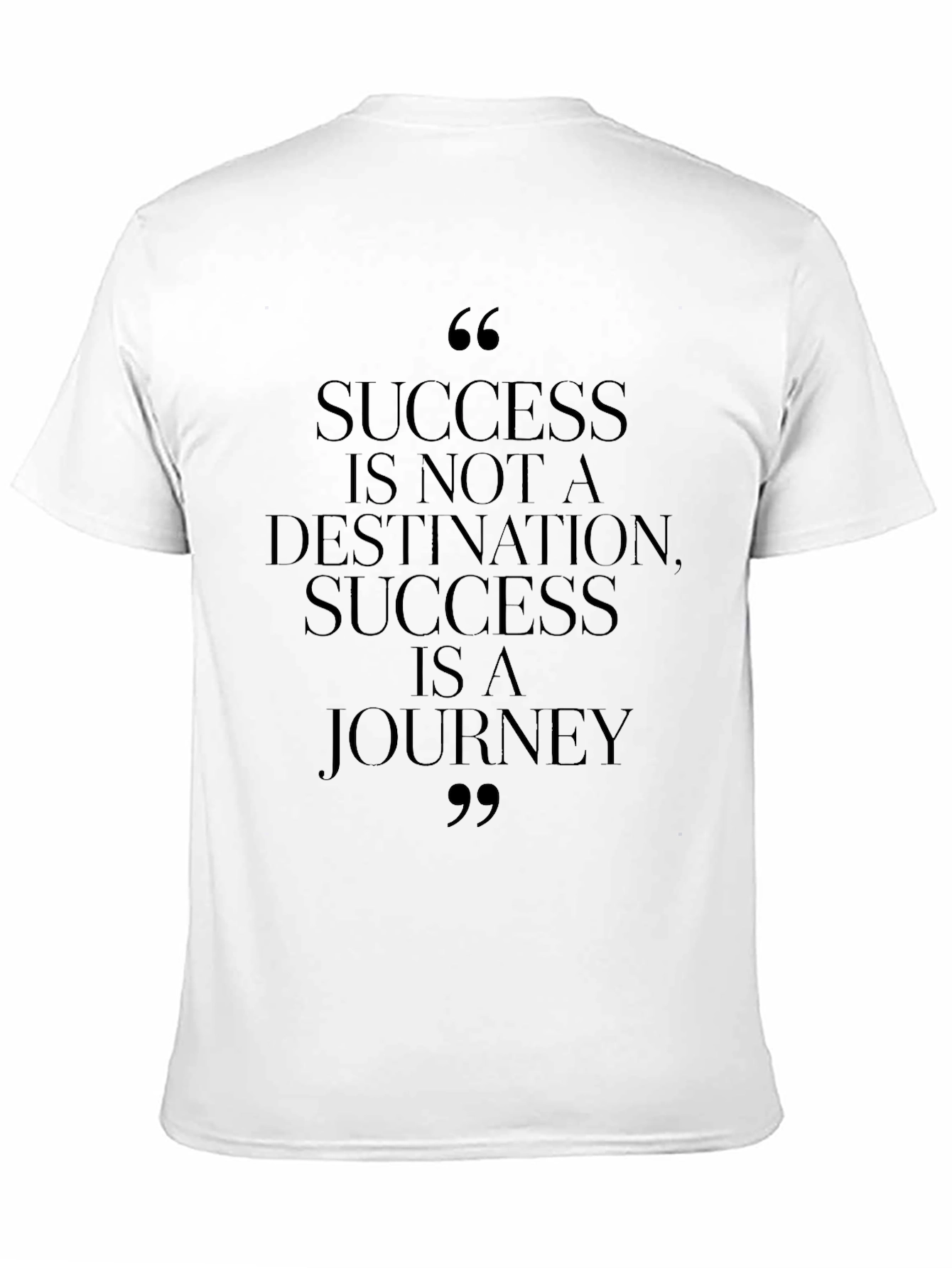 Inspirational Quote Tee: Success is a Journey