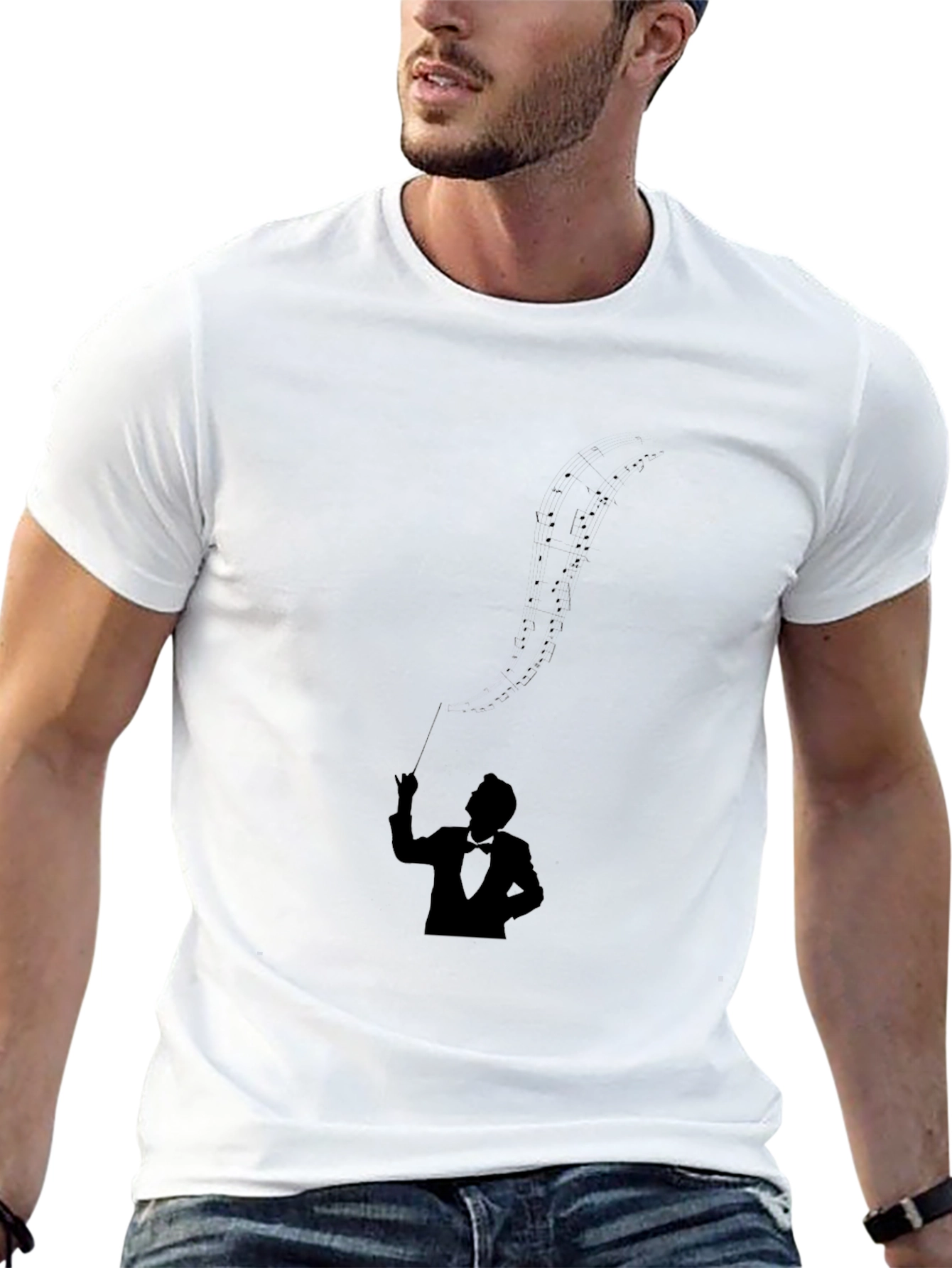 Mens Black Magician Graphic Tee