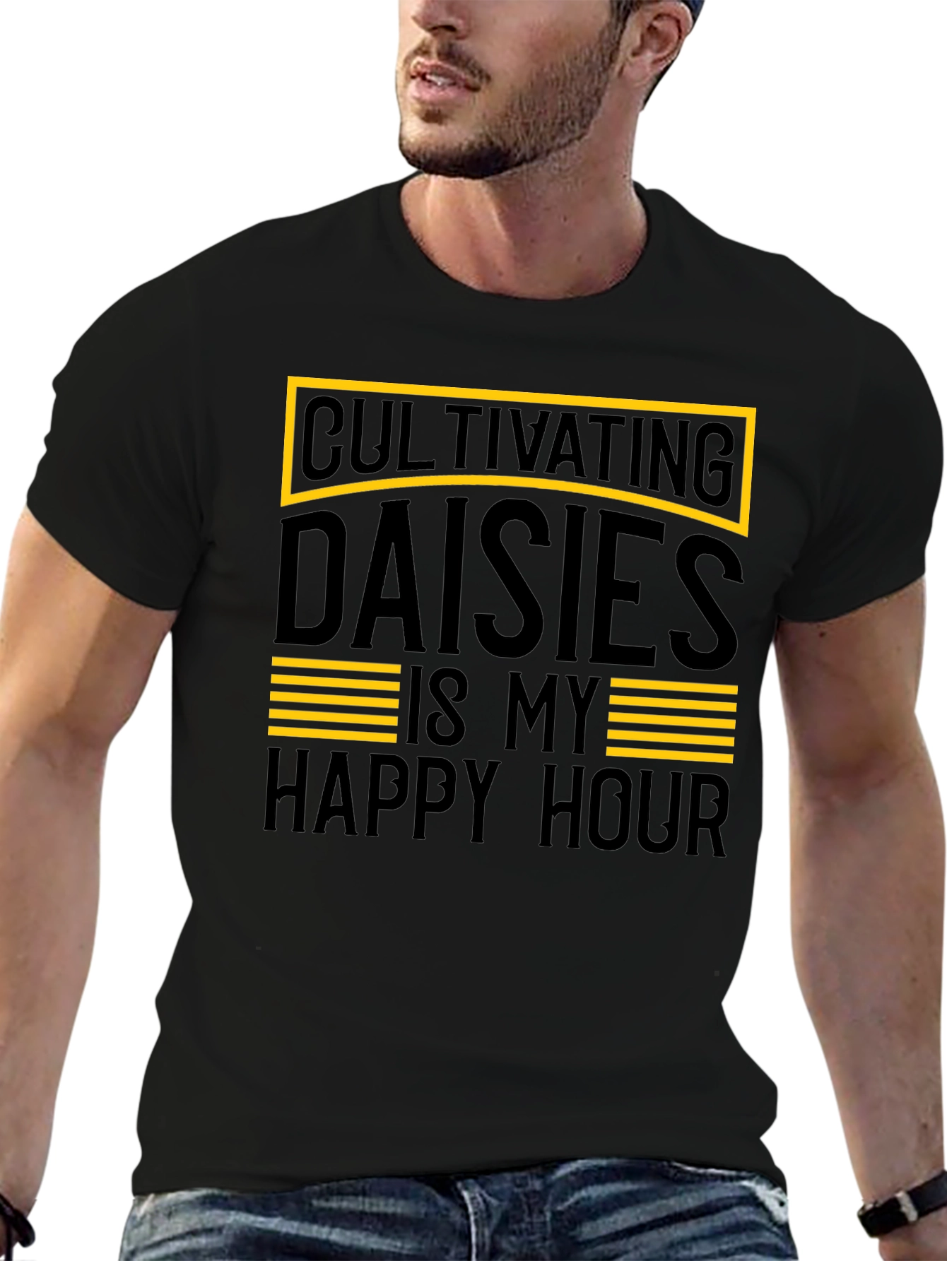 Cultivating Daisies T-Shirt - Happy Hour Gardener Tee