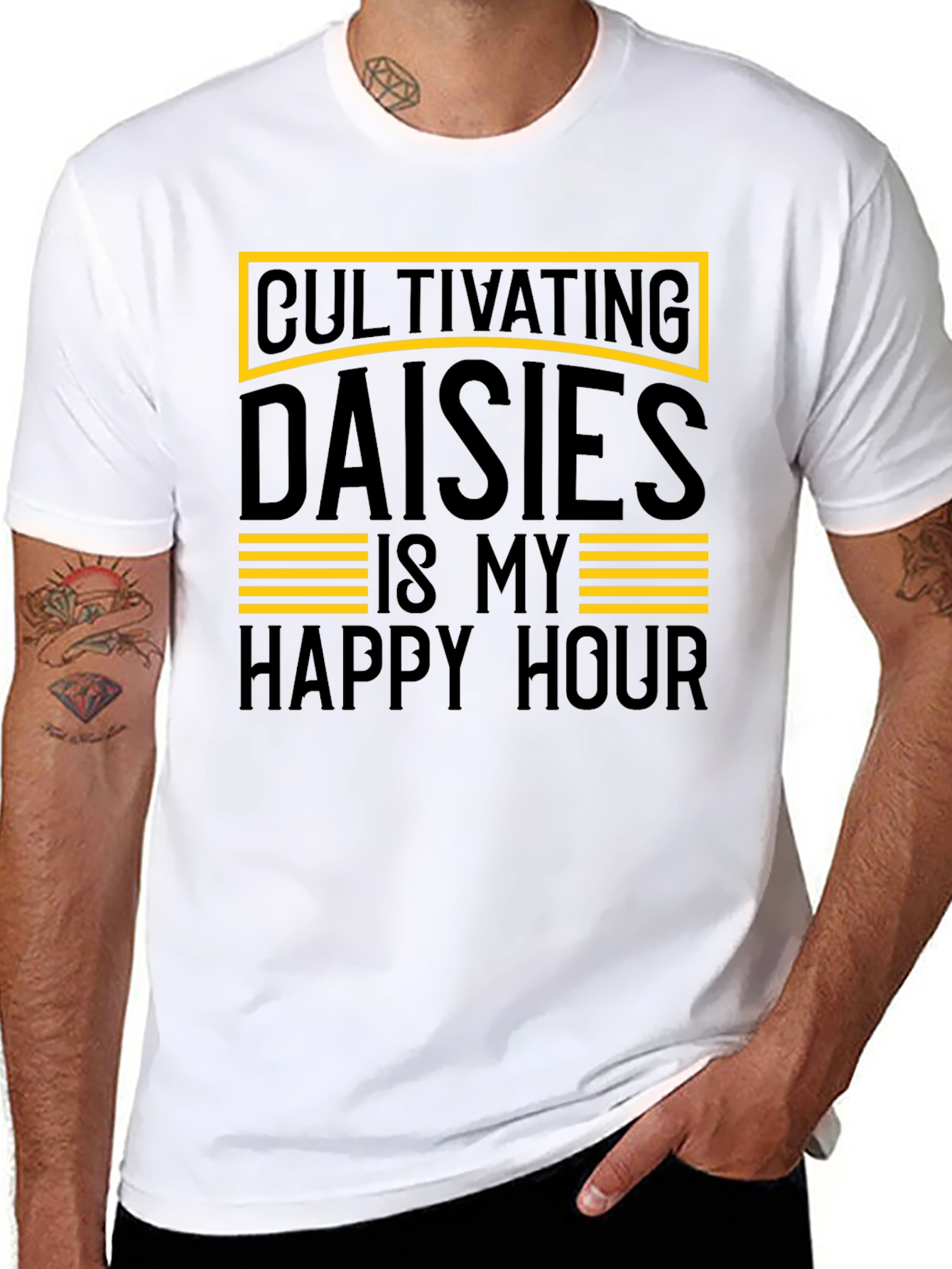 Cultivating Daisies T-Shirt - Happy Hour Gardener Tee