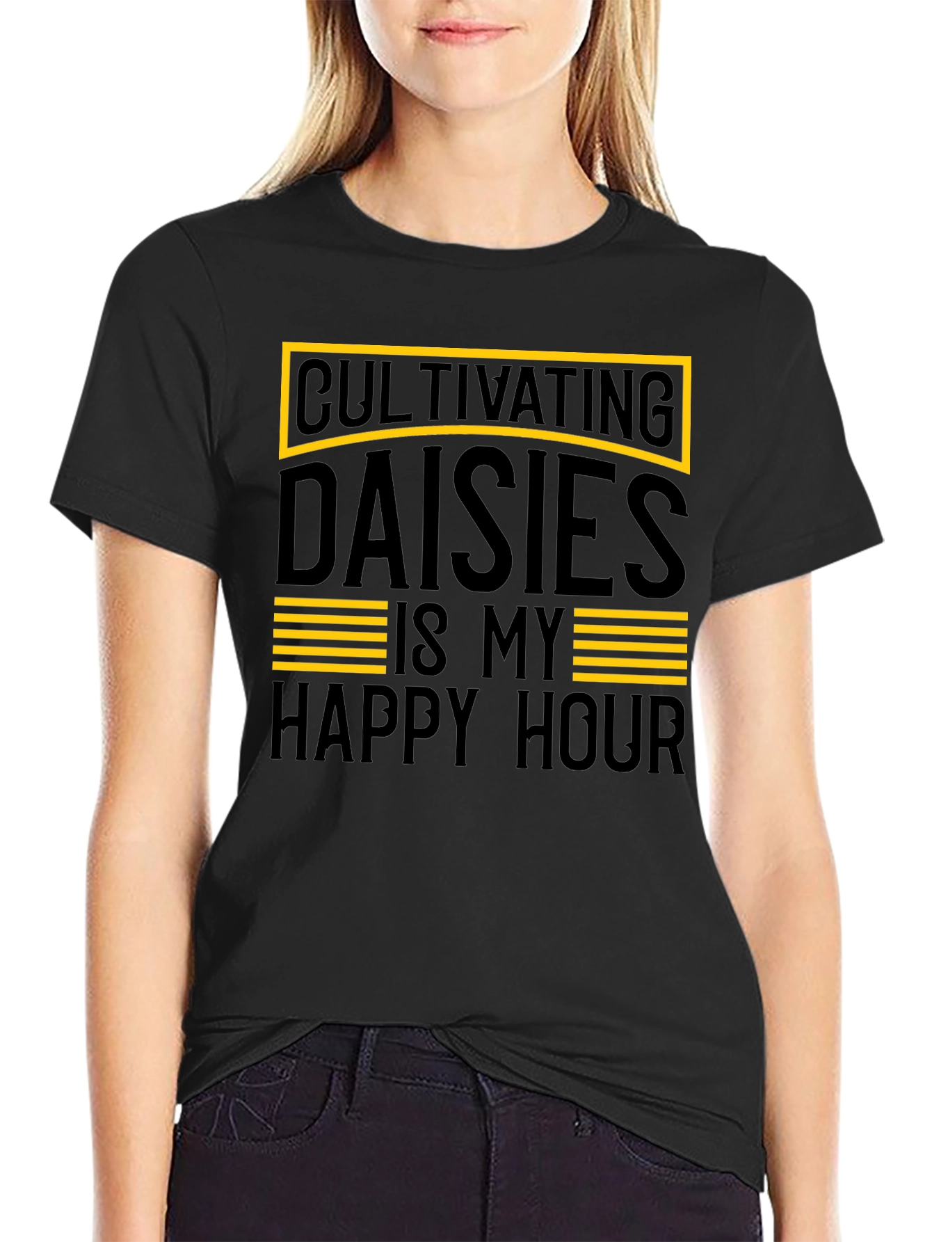 Cultivating Daisies T-Shirt - Happy Hour Gardener Tee