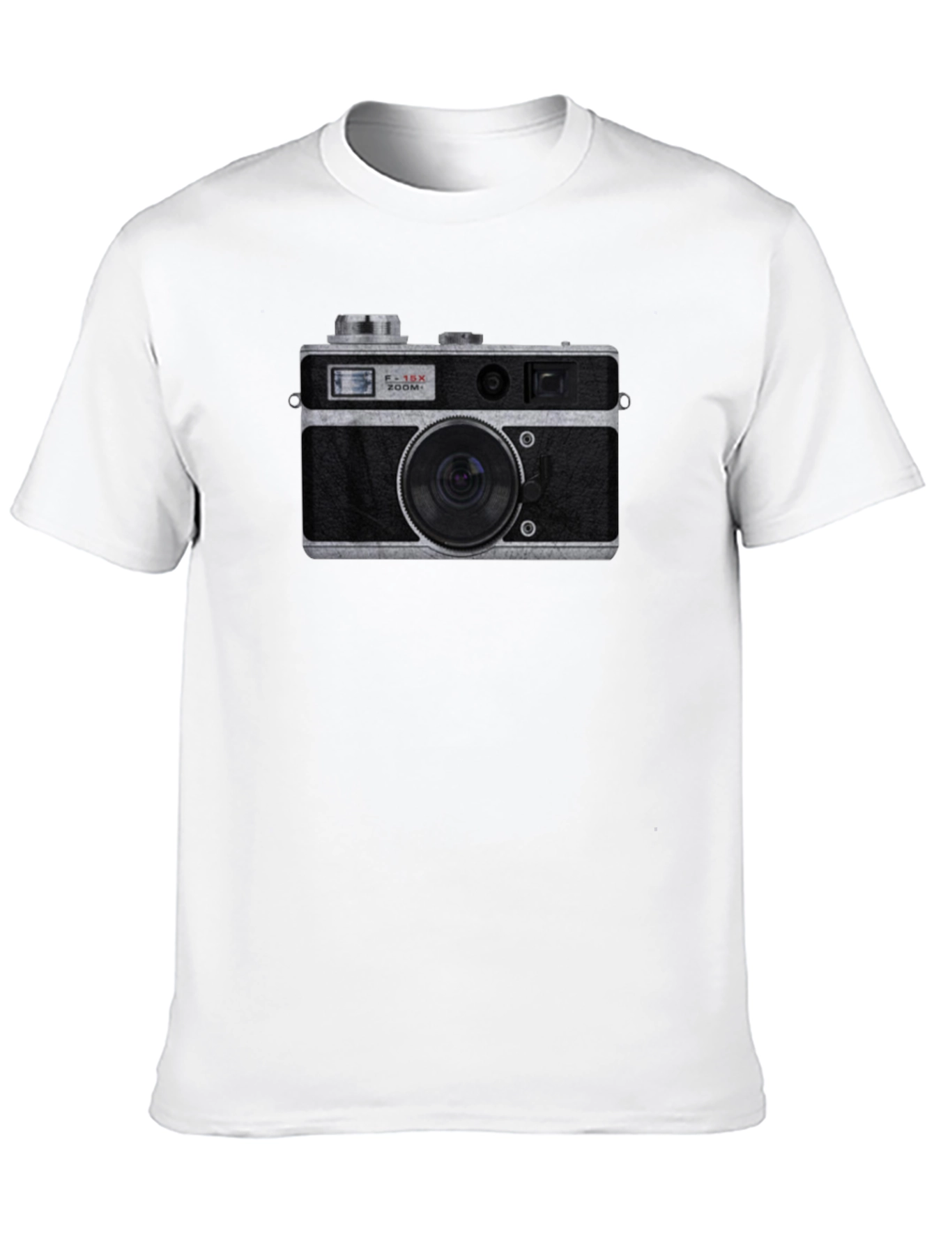 Retro Camera Graphic T-Shirt - Black