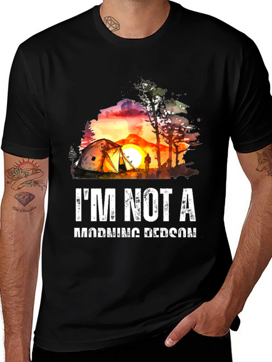 Camping Sunset T-Shirt - Not a Morning Person