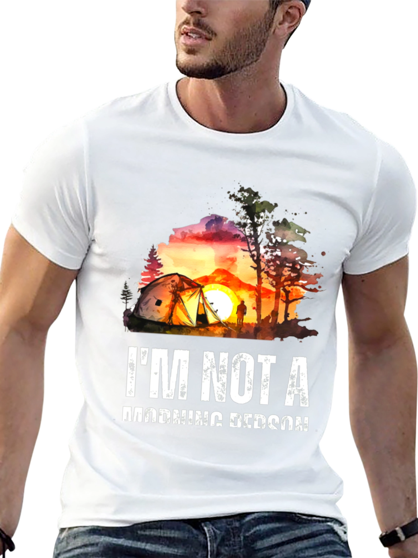Camping Sunset T-Shirt - Not a Morning Person