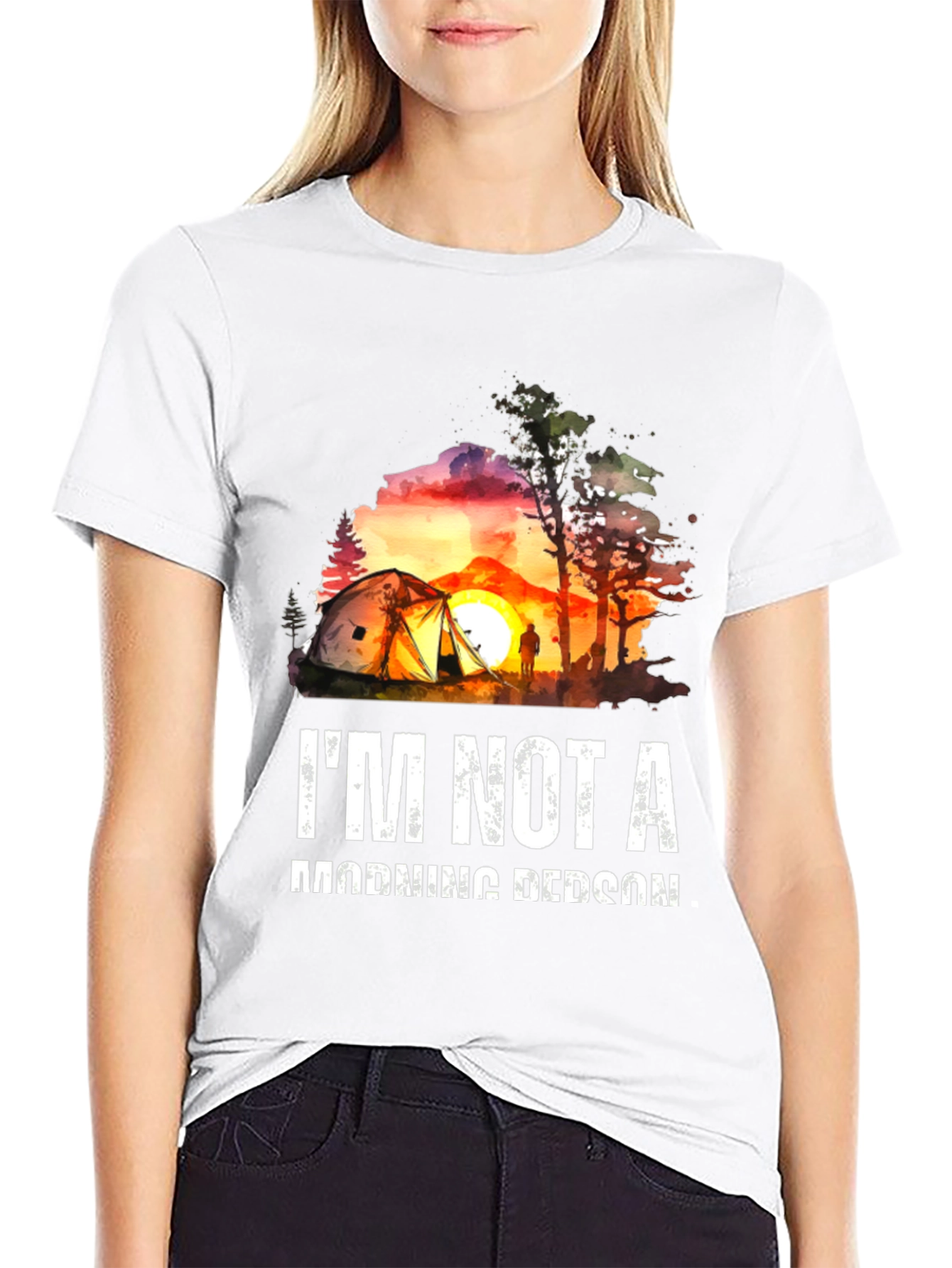 Camping Sunset T-Shirt - Not a Morning Person