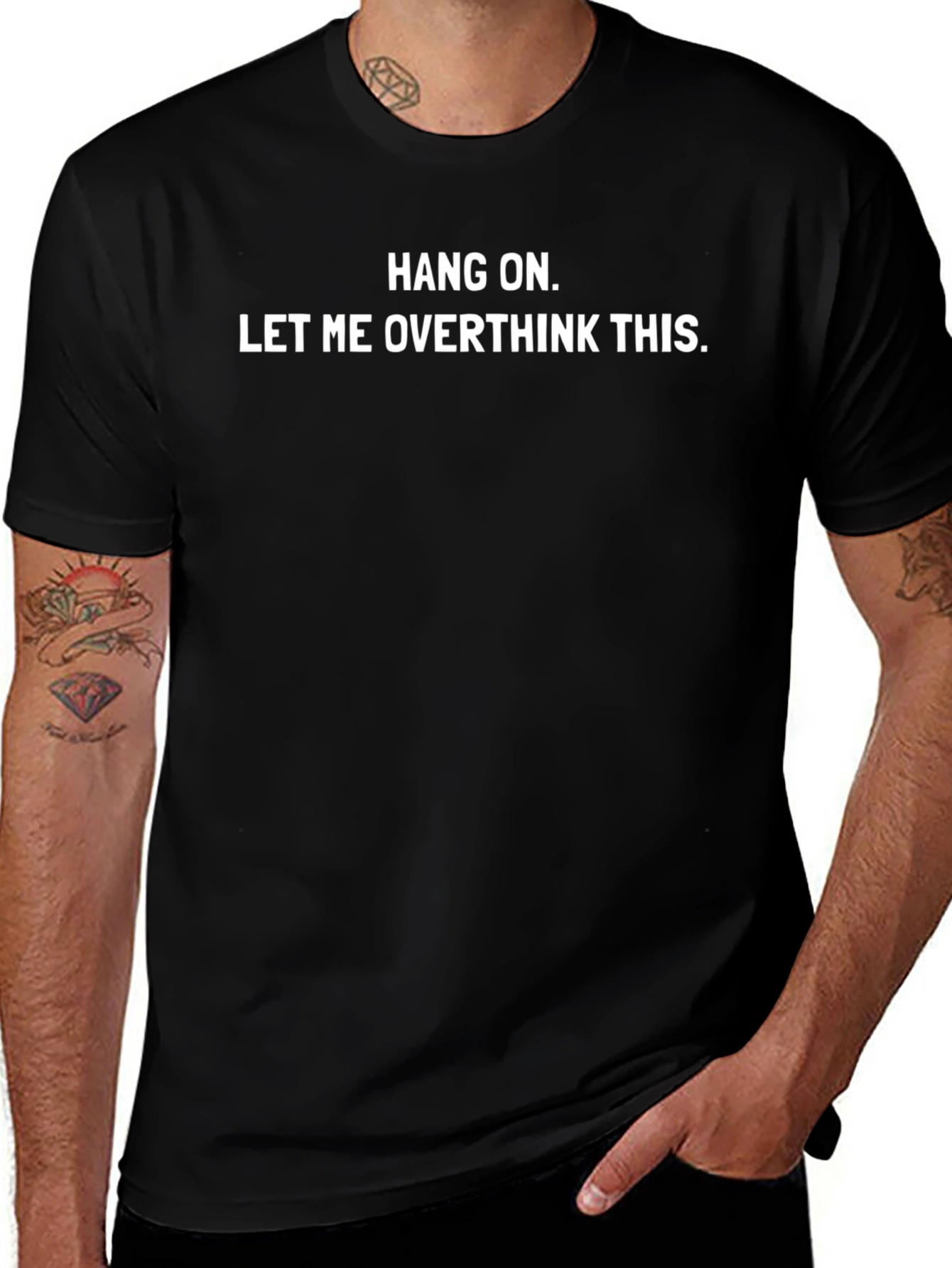 Hang On Let Me Overthink This Black T-Shirt