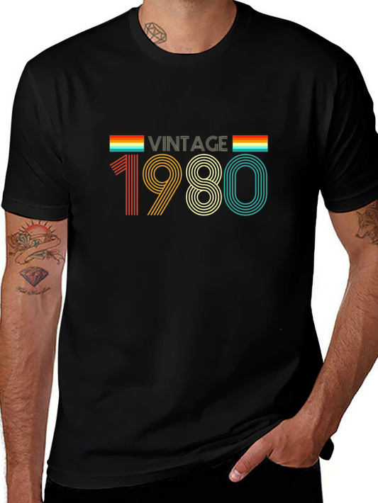 Vintage 1980 Graphic T-Shirt Retro Style