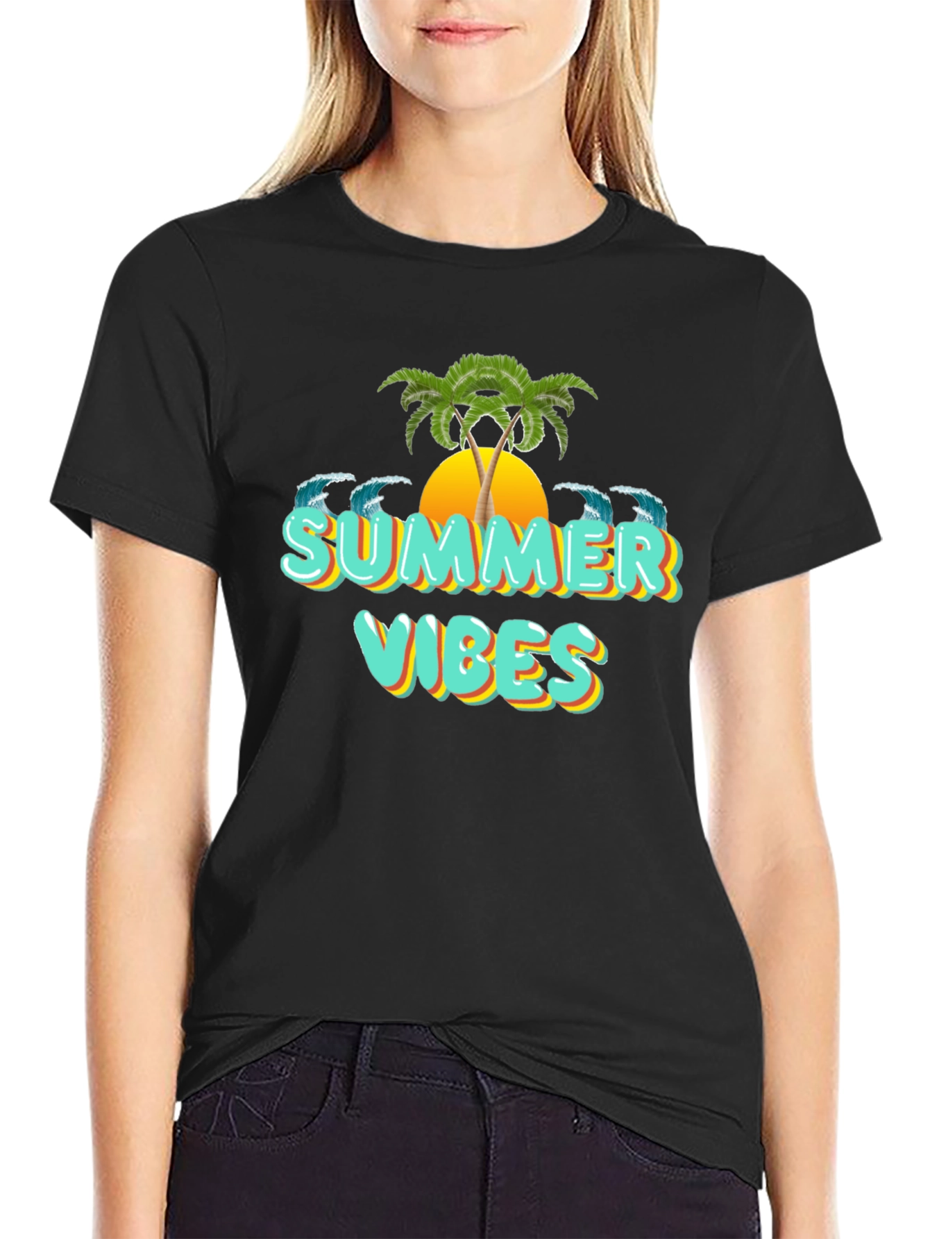 Summer Vibes Graphic T-Shirt - Beach Ready!