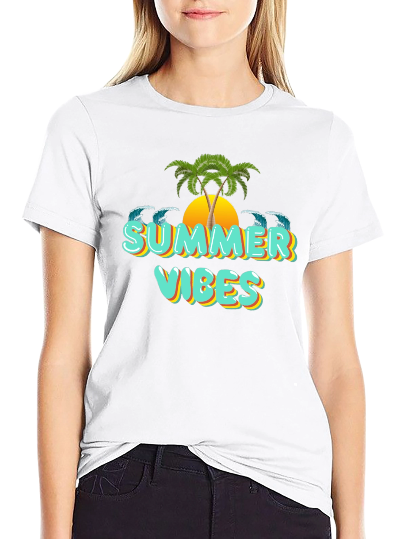 Summer Vibes Graphic T-Shirt - Beach Ready!