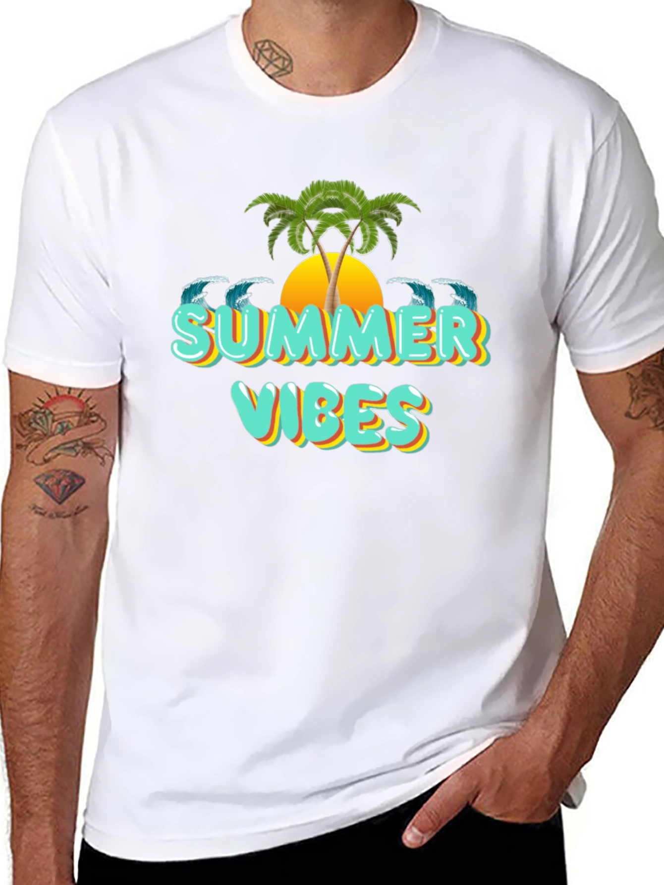 Summer Vibes Graphic T-Shirt - Beach Ready!