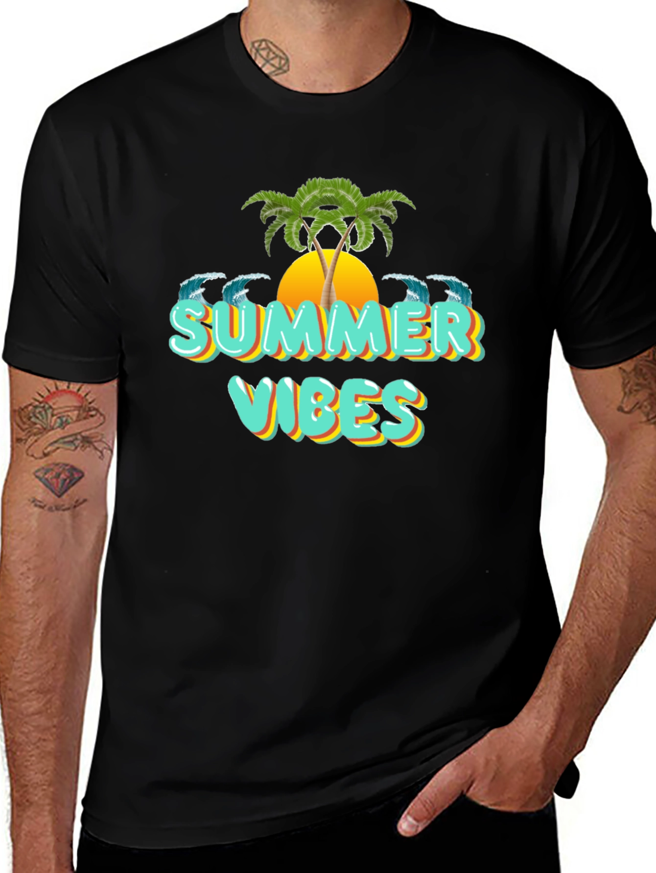 Summer Vibes Graphic T-Shirt - Beach Ready!