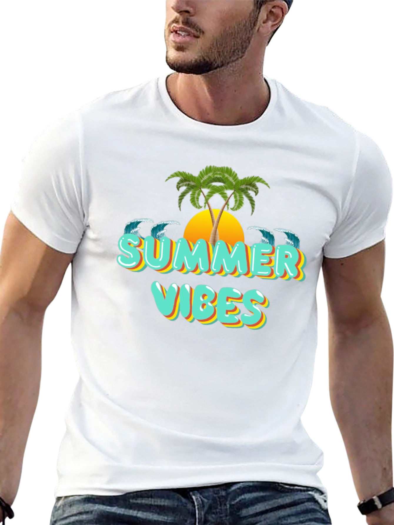 Summer Vibes Graphic T-Shirt - Beach Ready!