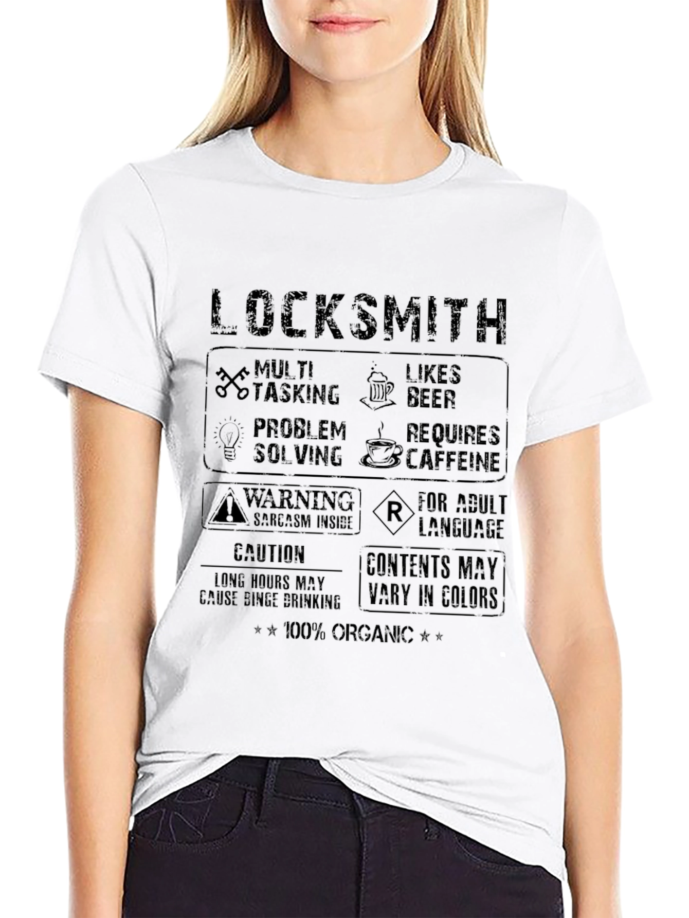 Locksmith Graphic Tee - Multi-Tasking Beer Caffeine