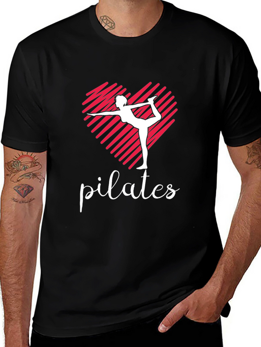 Pilates Heart T-Shirt - Yoga Fitness Tee