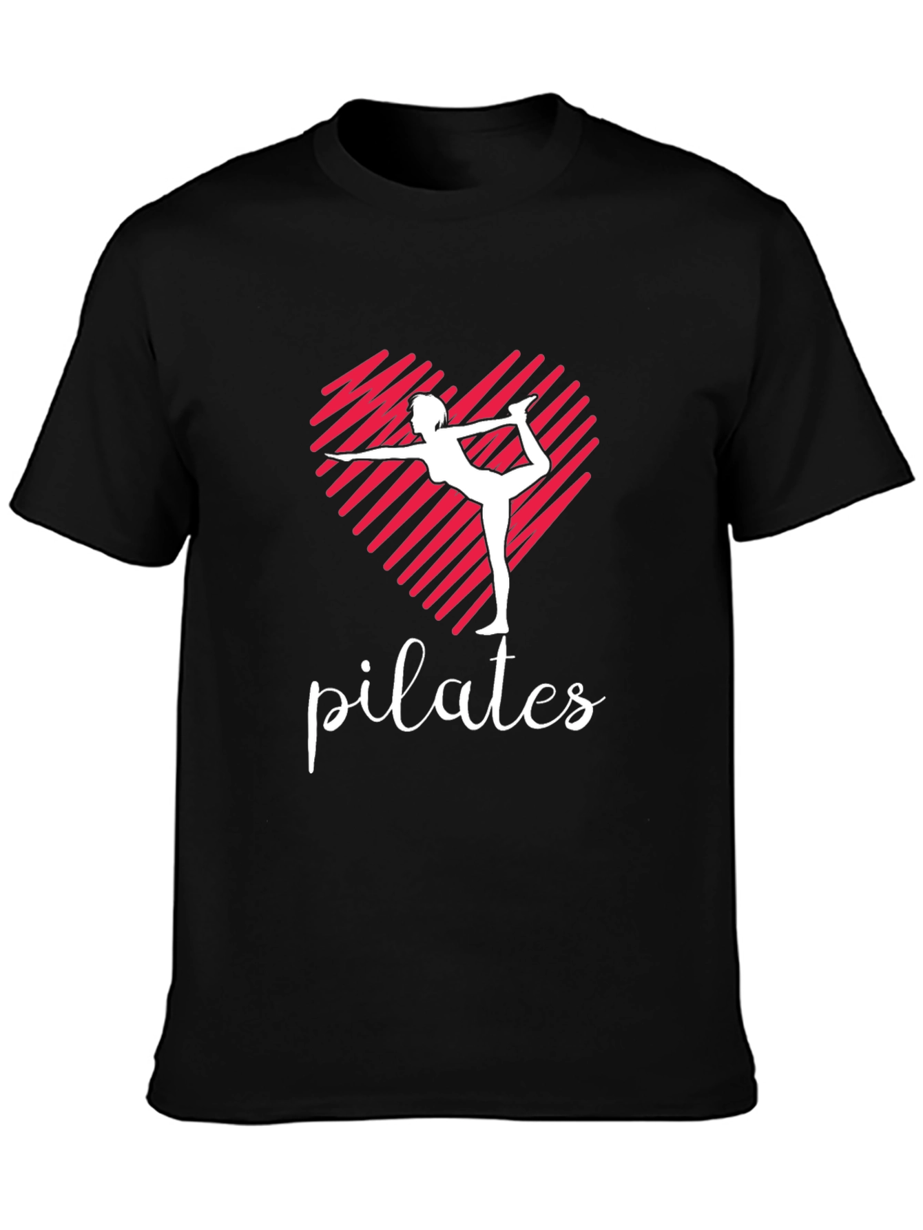 Pilates Heart T-Shirt - Yoga Fitness Tee