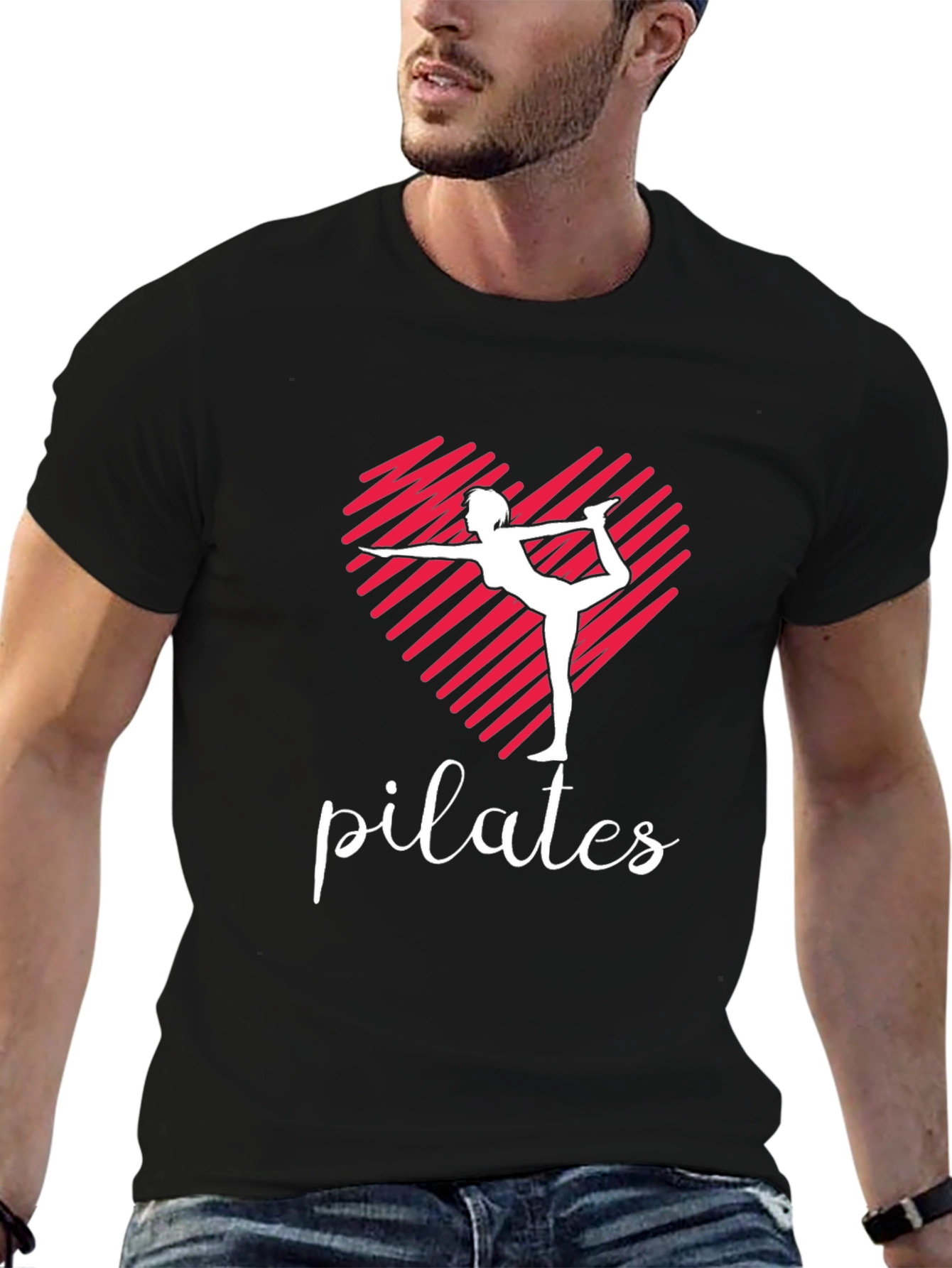 Pilates Heart T-Shirt - Yoga Fitness Tee