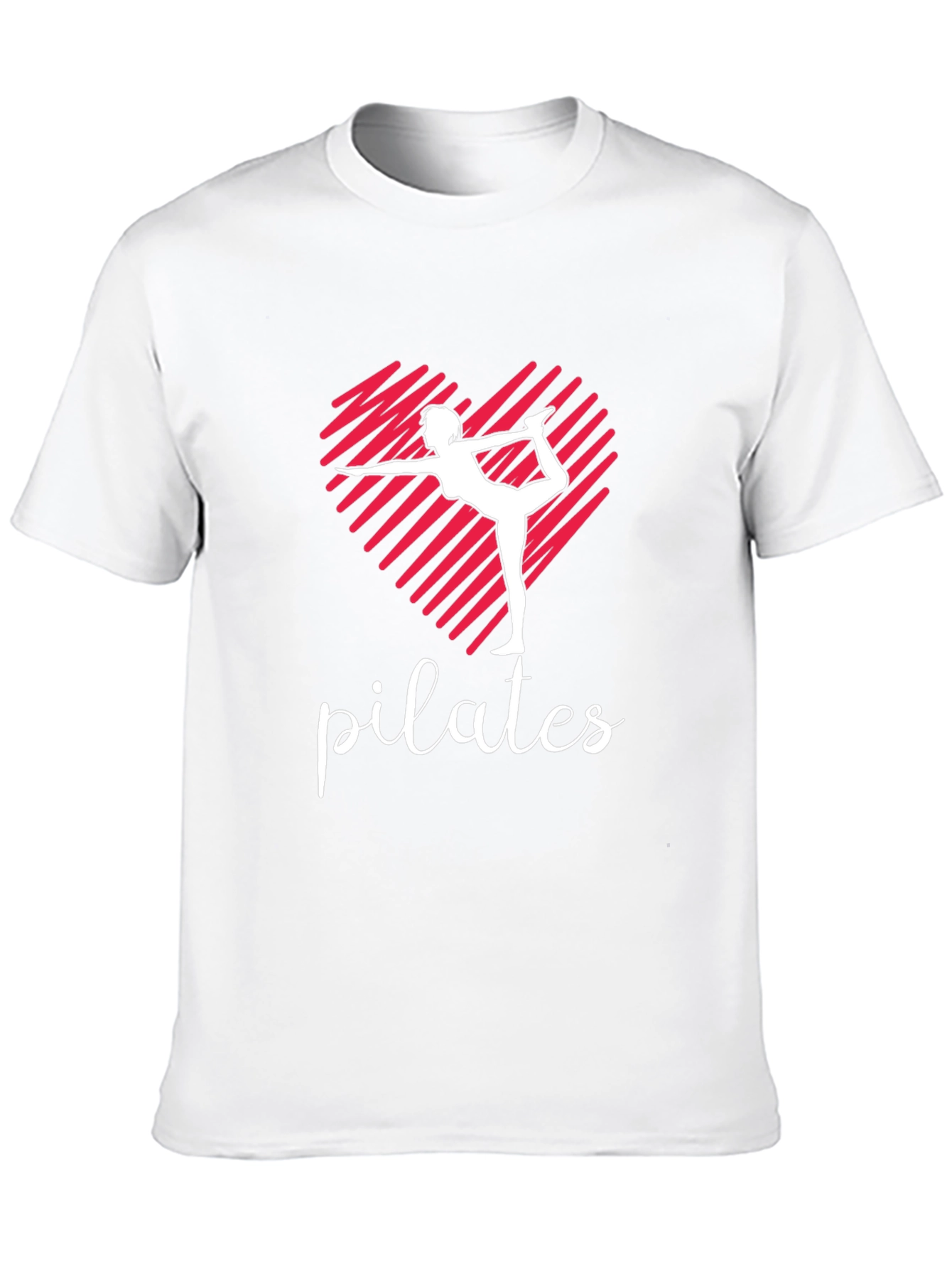 Pilates Heart T-Shirt - Yoga Fitness Tee