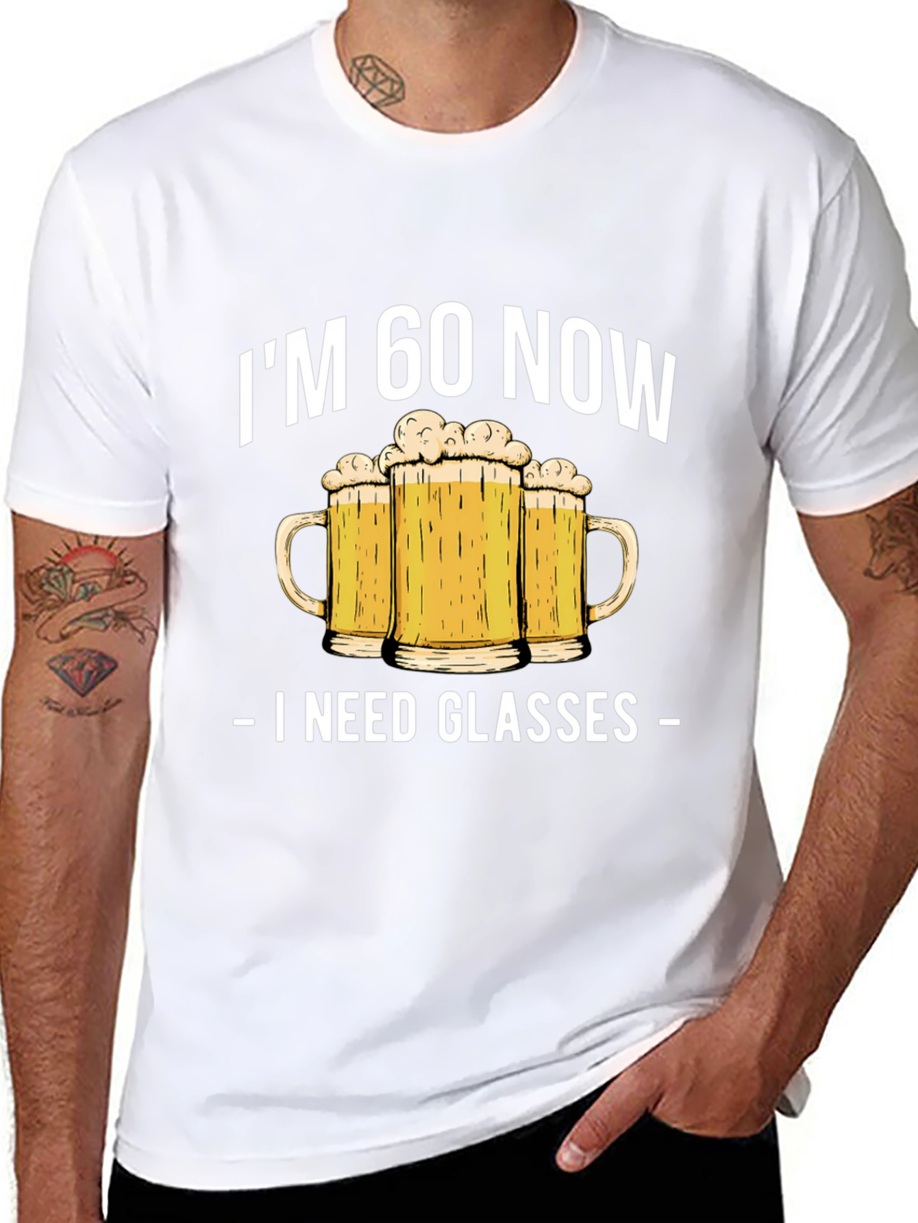 Im 60 Now I Need Glasses Beer T-Shirt