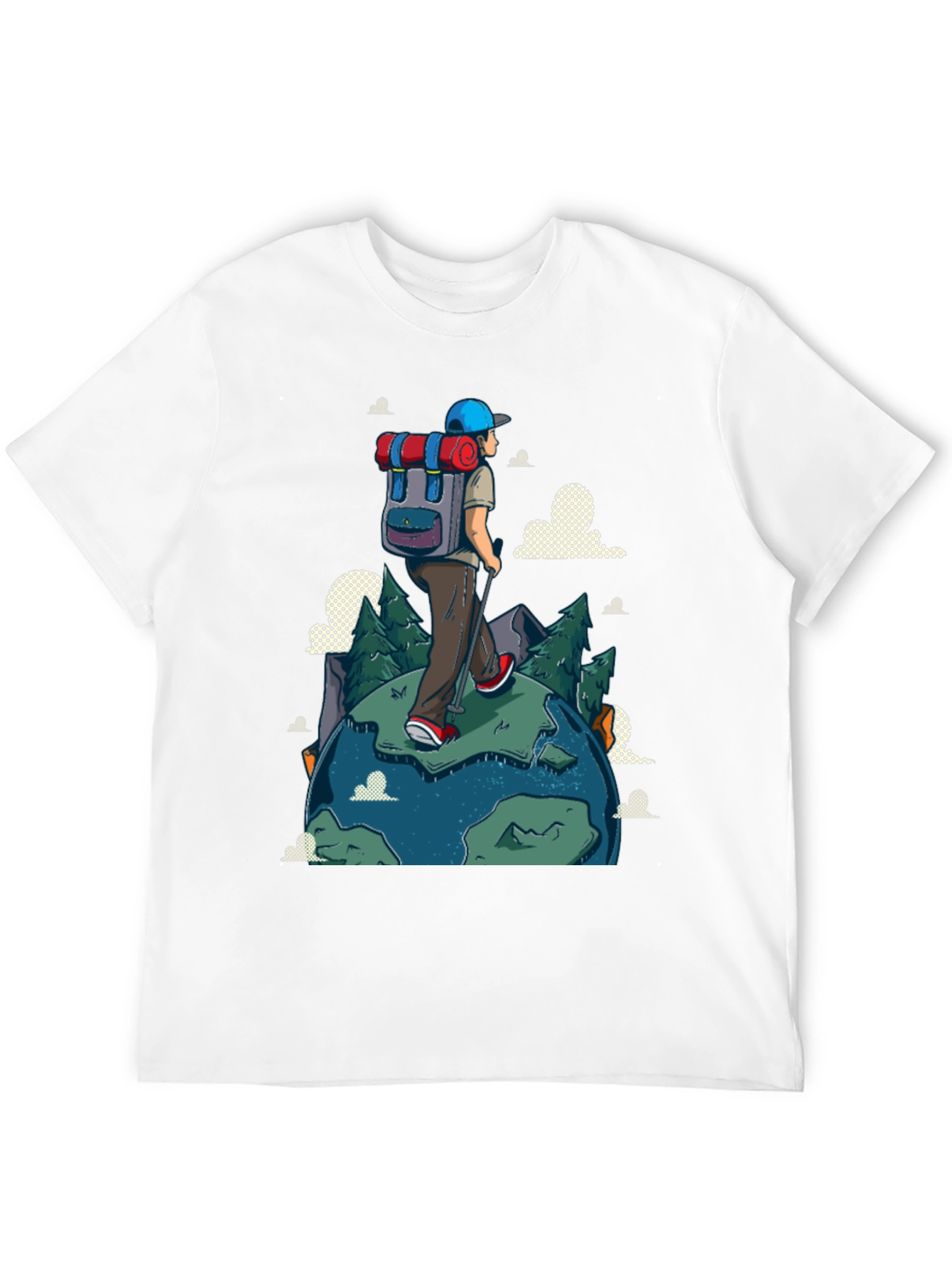 Hiker Graphic Print Black T-Shirt