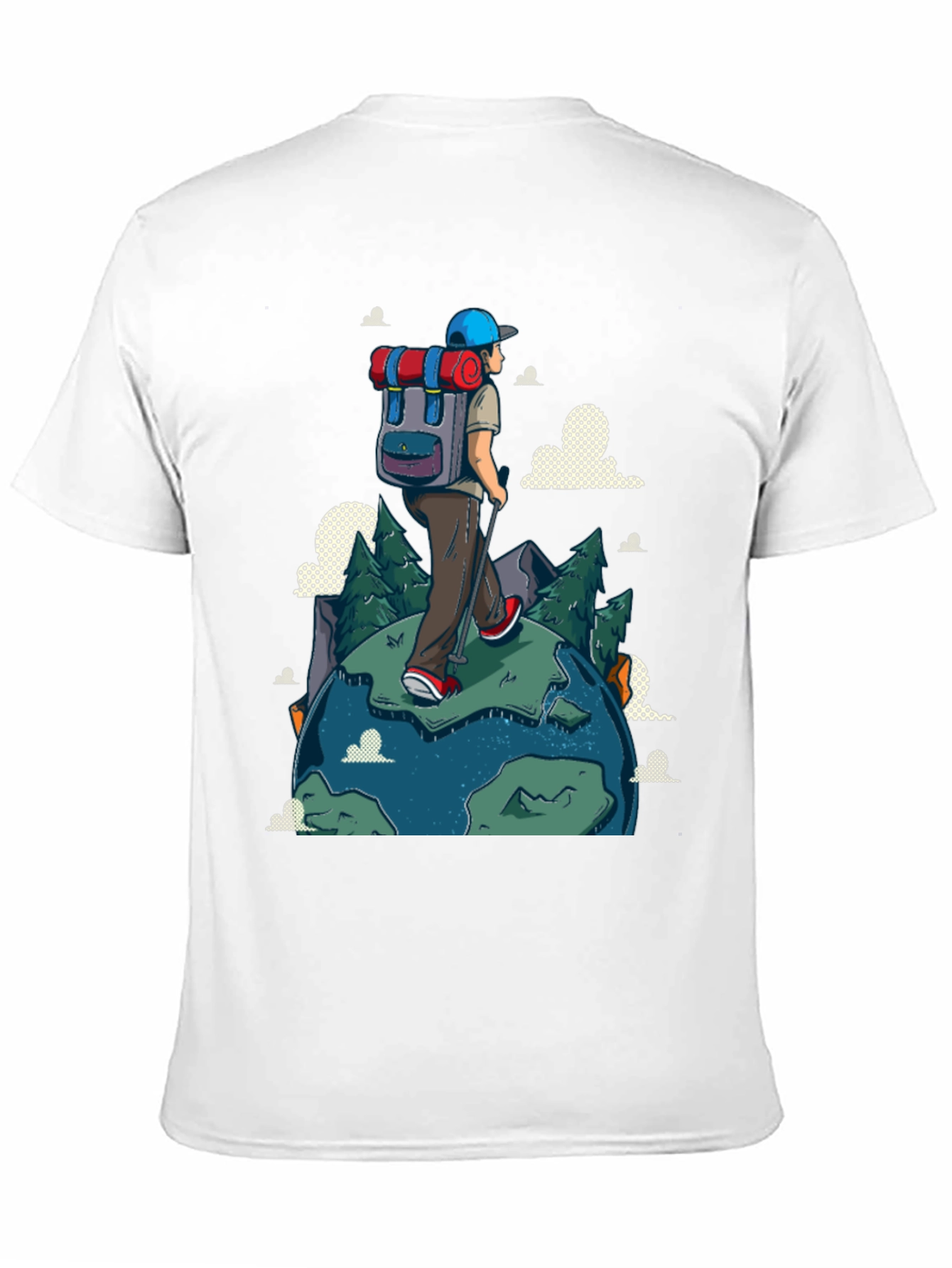 Hiker Graphic Print Black T-Shirt