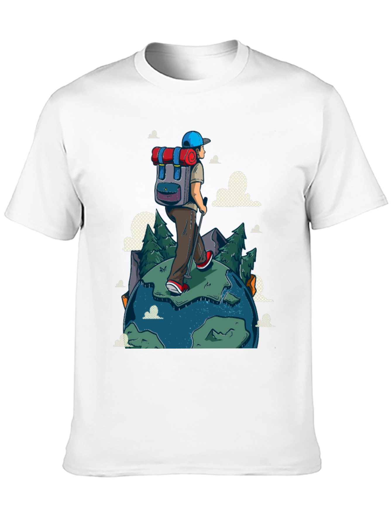Hiker Graphic Print Black T-Shirt
