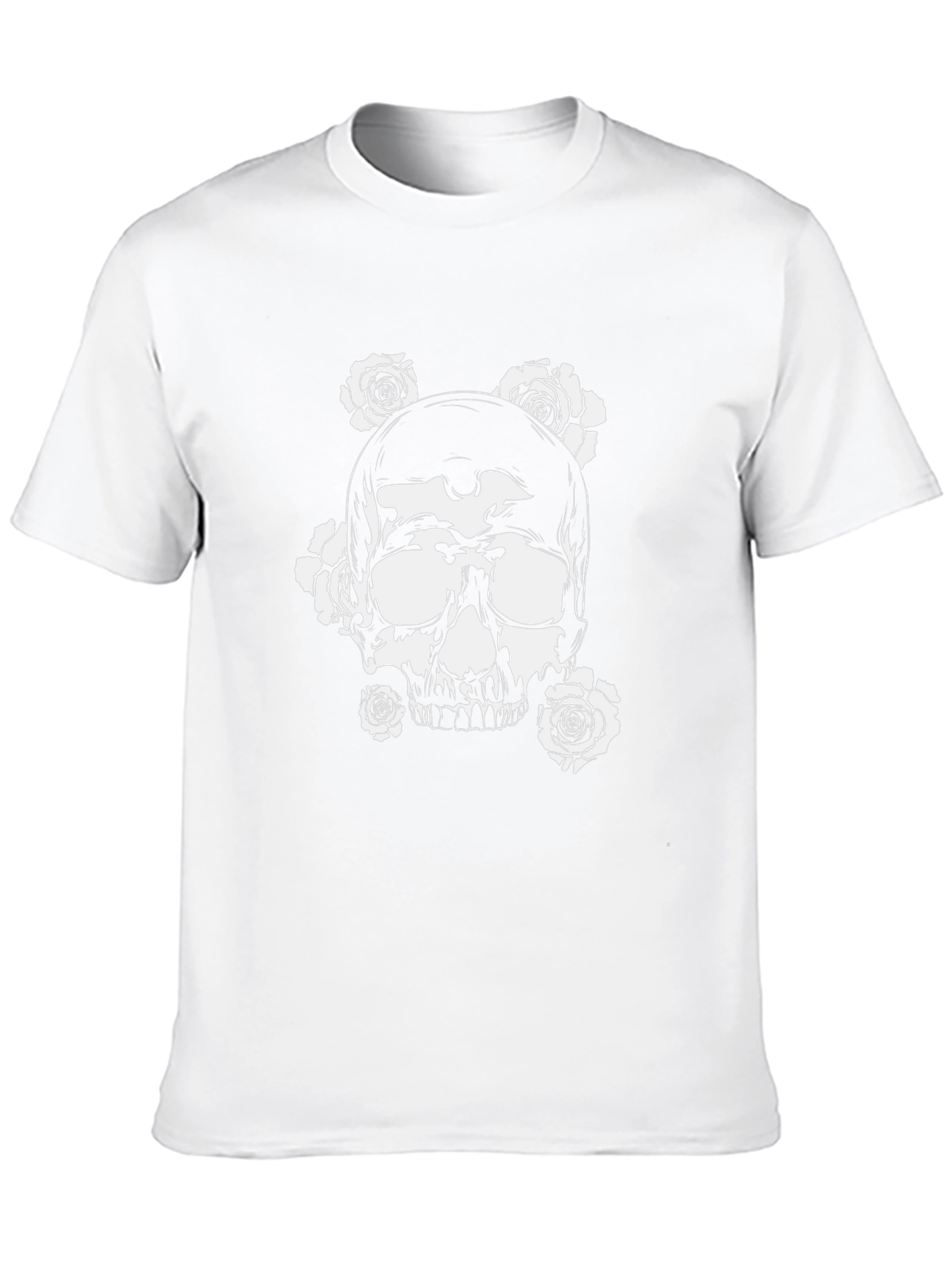Skull and Roses Black Graphic Tee