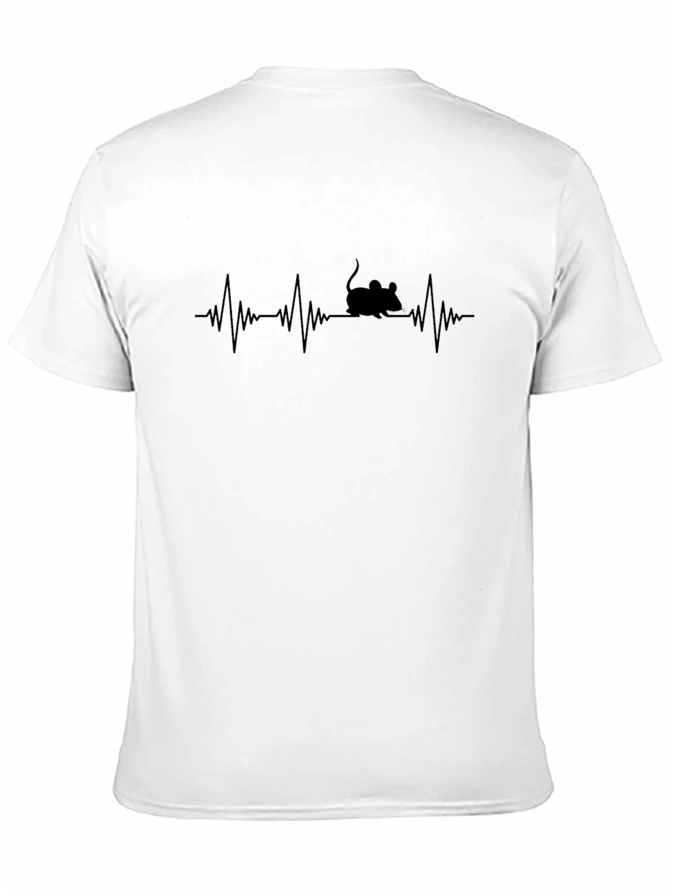 Mouse Heartbeat Black T-Shirt