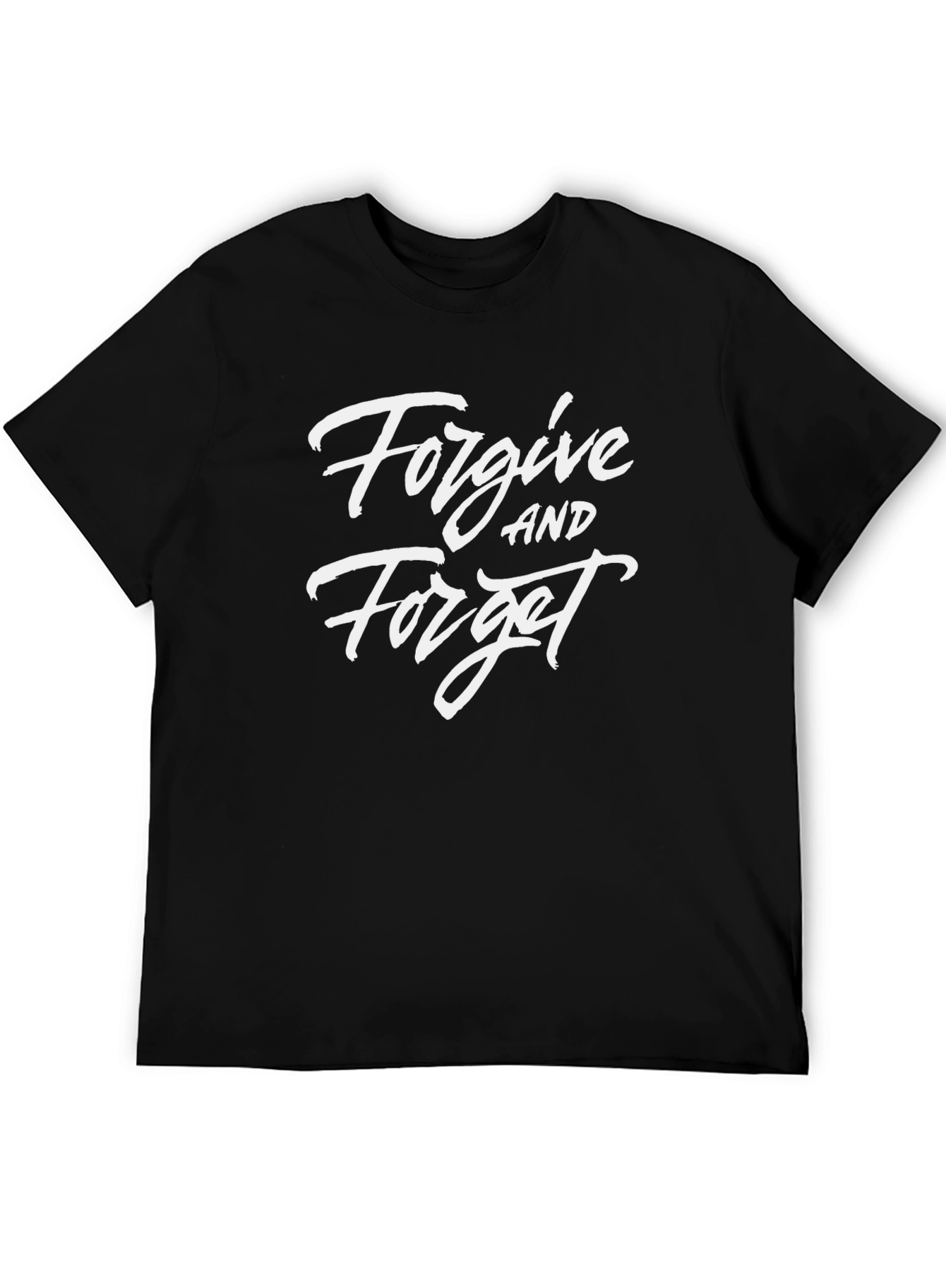 Forgive and Forget Black Graphic Tee