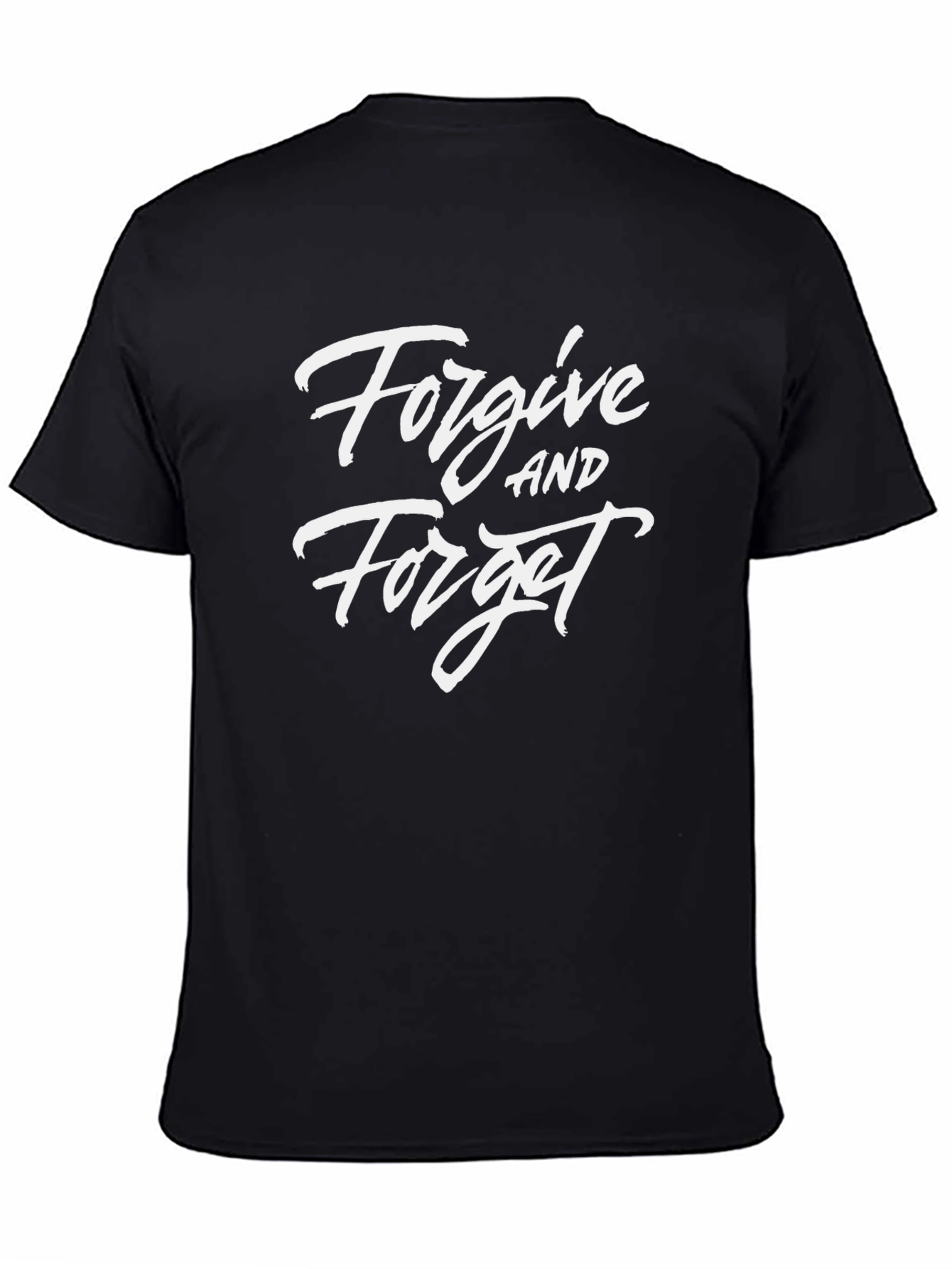 Forgive and Forget Black Graphic Tee