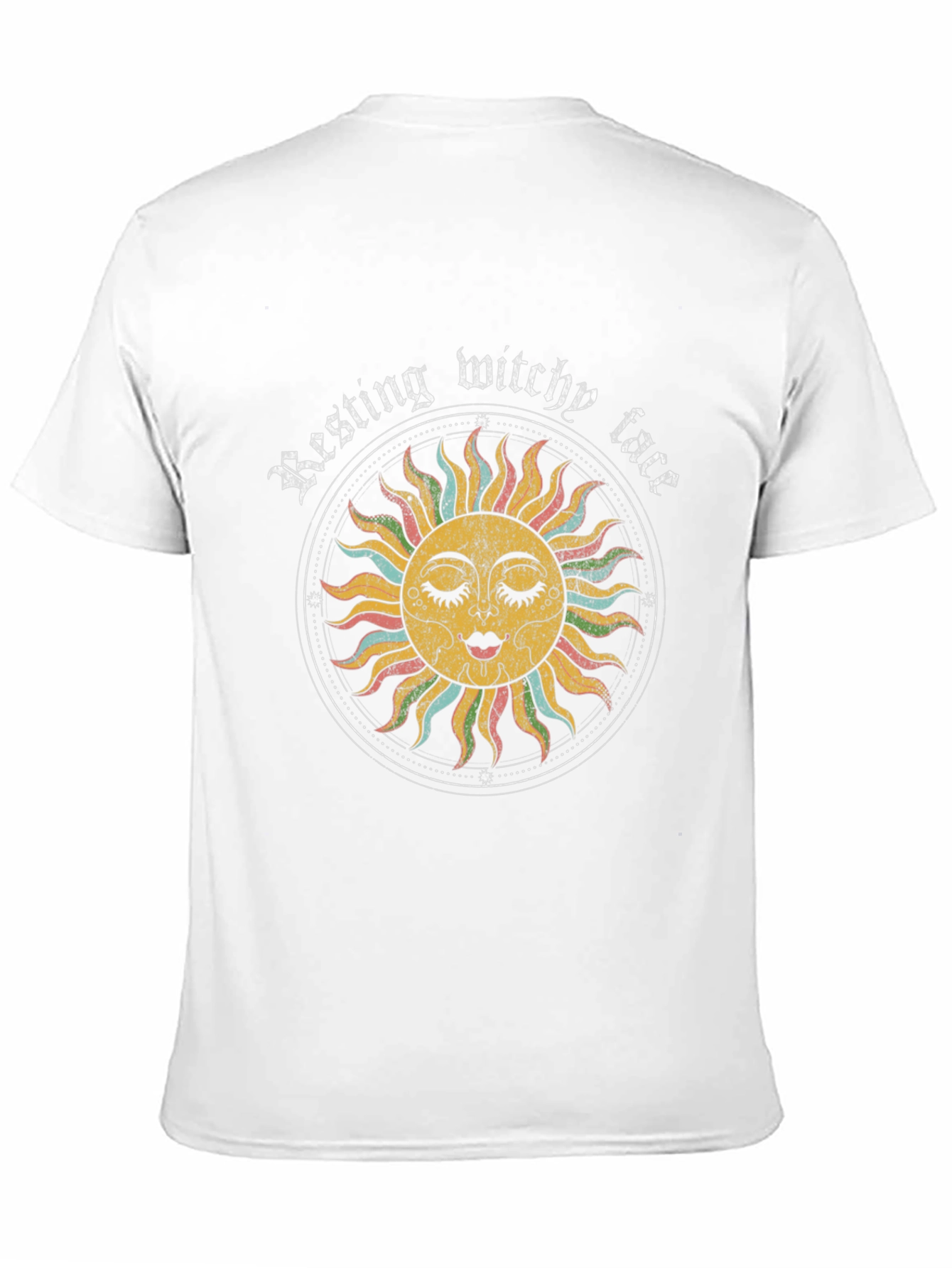 Resting Witchy Face Graphic Tee - Unisex Black T-Shirt