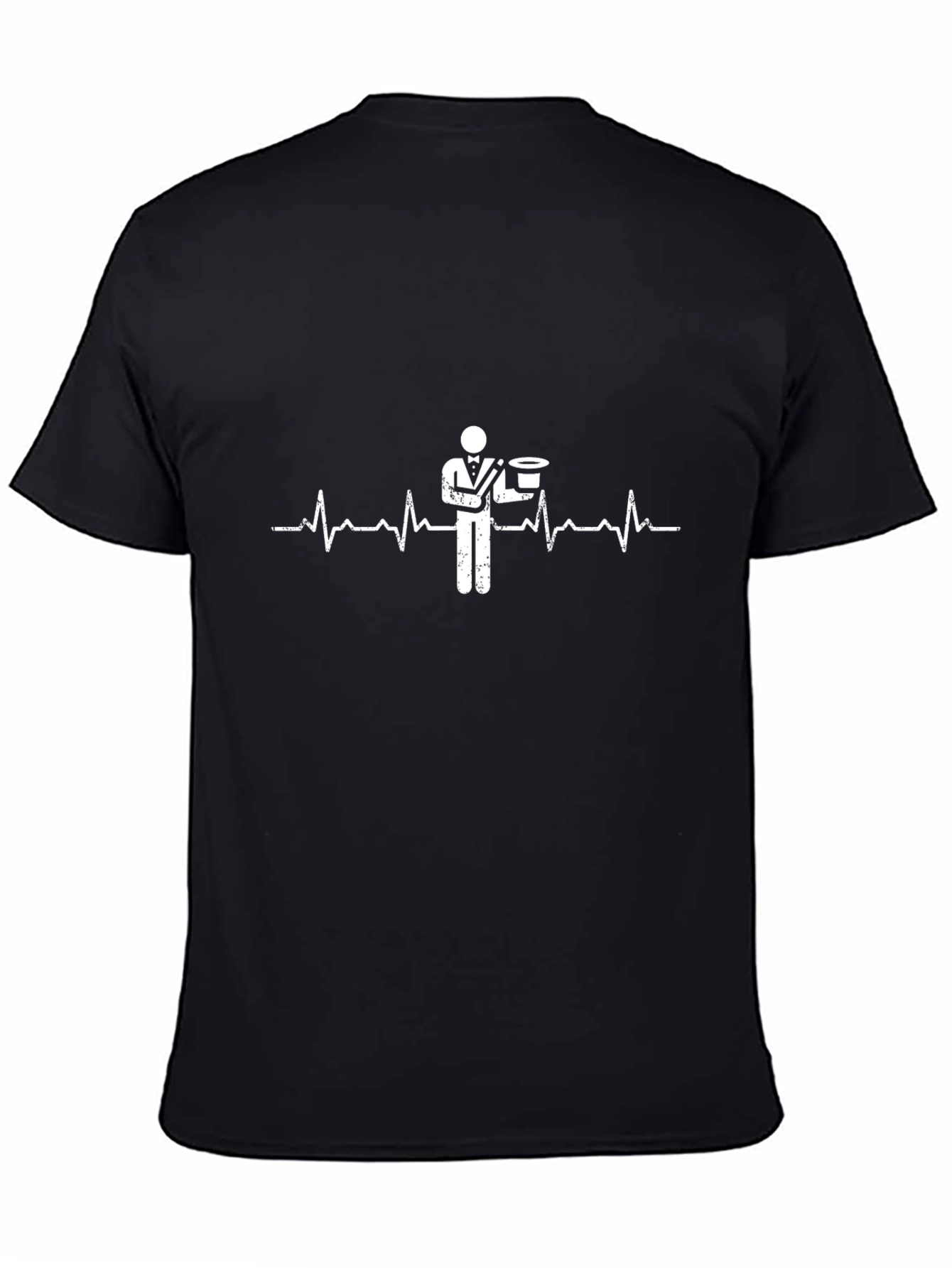 Magician Heartbeat T-Shirt - Sleek Black Tee