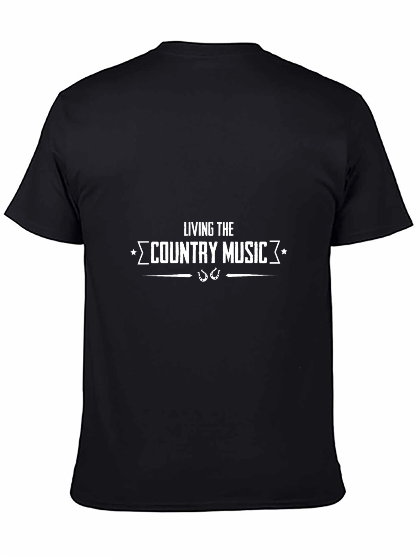 Living the Country Music T-Shirt - Black