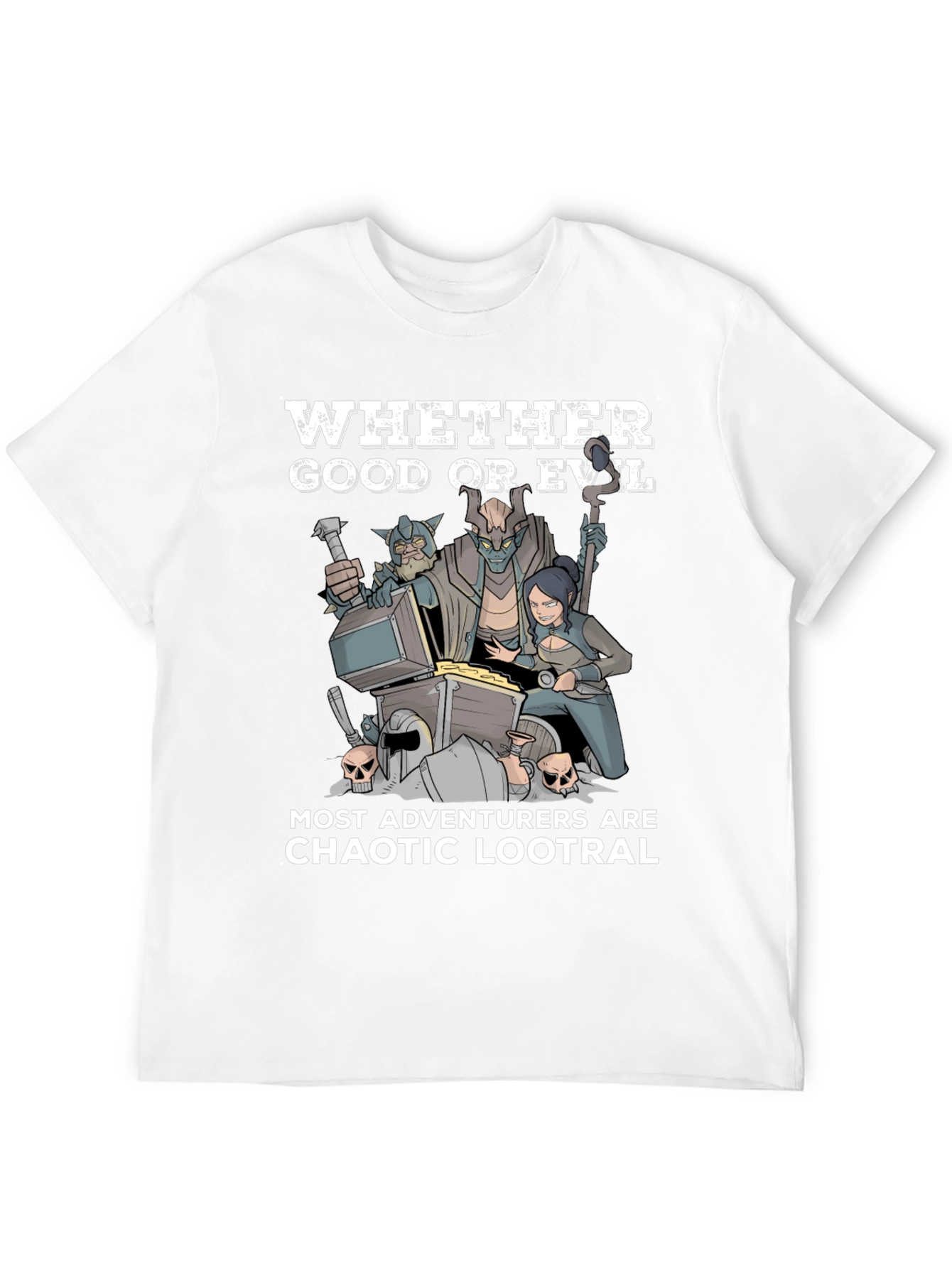 Chaotic Lootral T-Shirt: Adventurer Humor