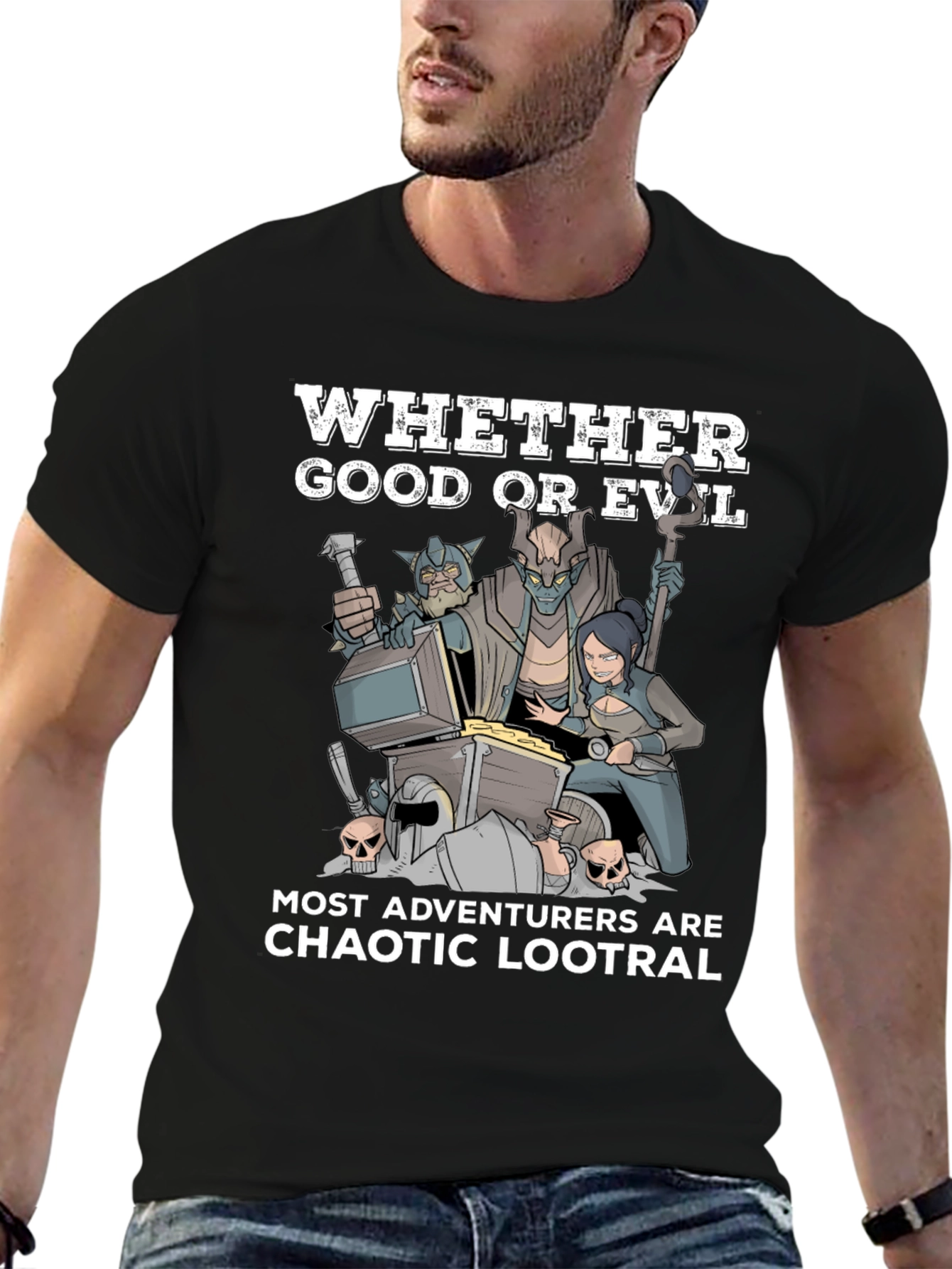 Chaotic Lootral T-Shirt: Adventurer Humor
