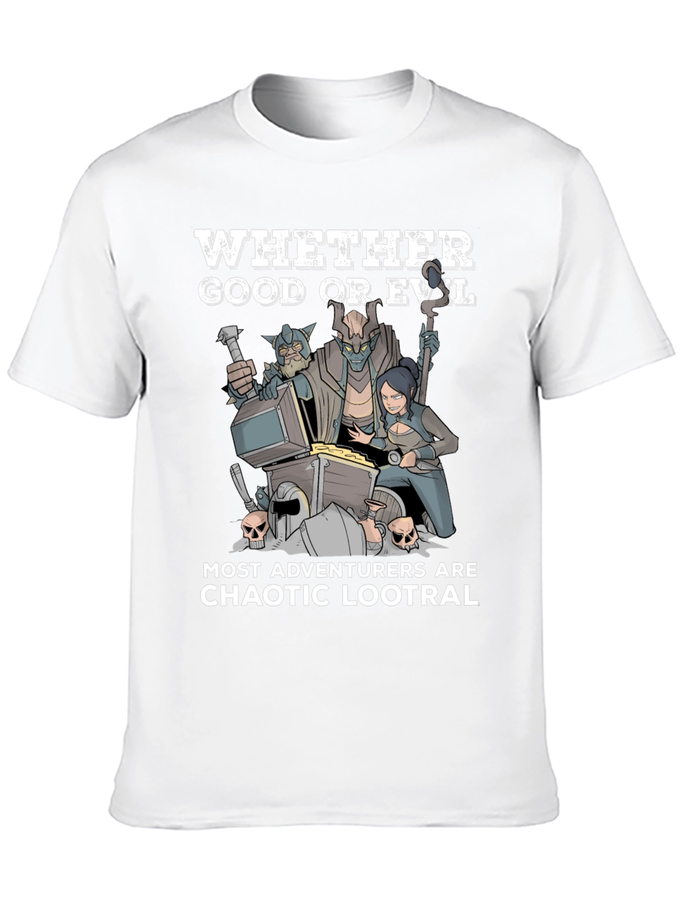 Chaotic Lootral T-Shirt: Adventurer Humor