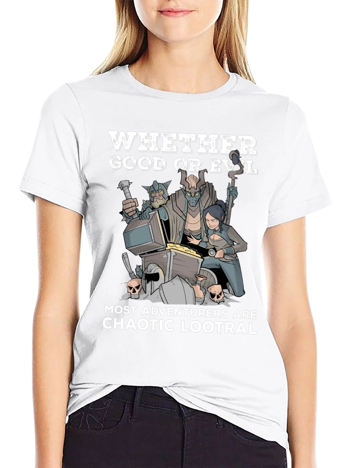 Chaotic Lootral T-Shirt: Adventurer Humor
