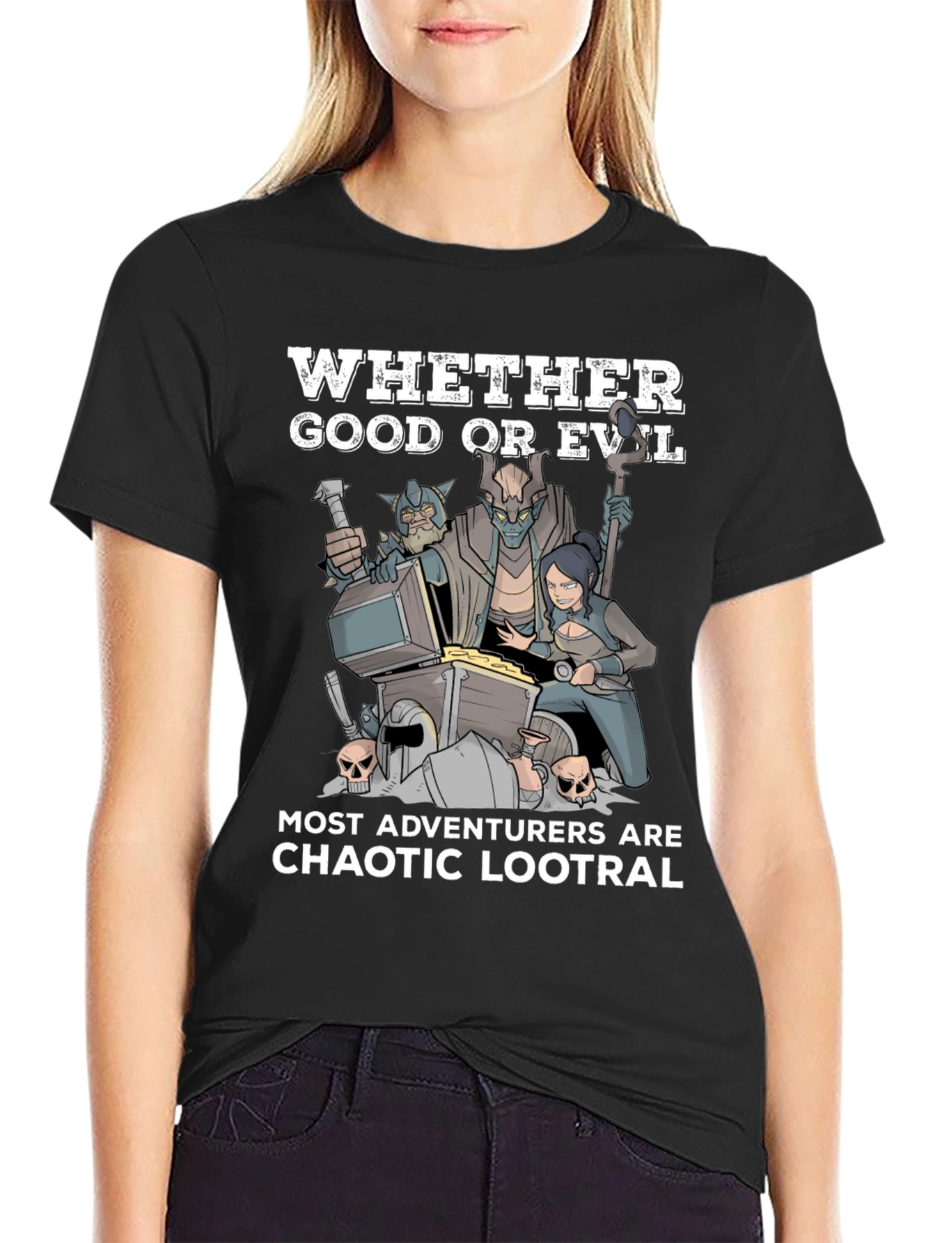 Chaotic Lootral T-Shirt: Adventurer Humor
