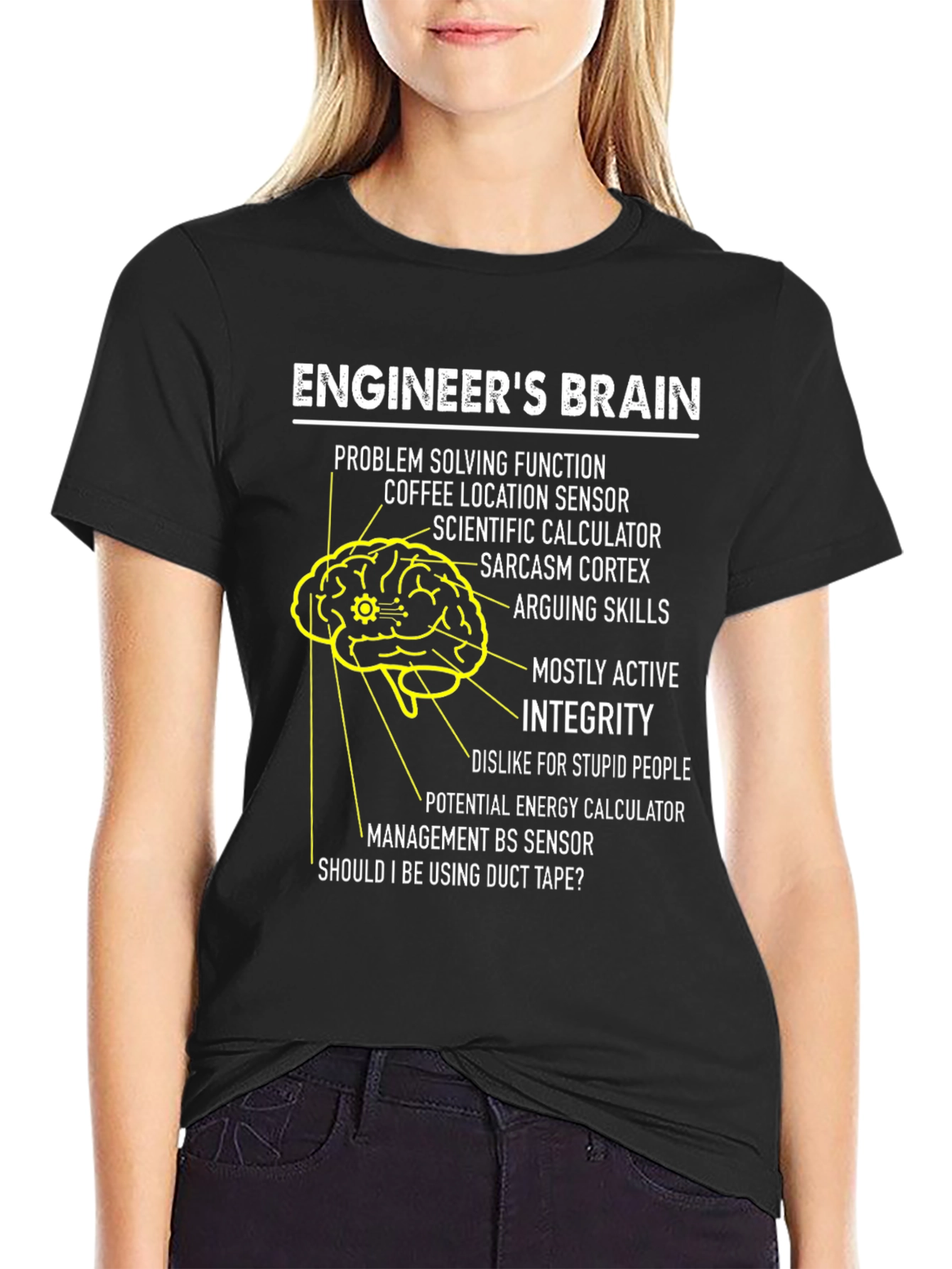Engineers Brain T-Shirt: Problem Solving Humor