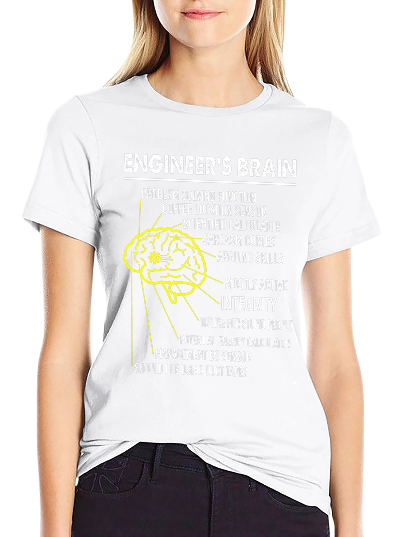 Engineers Brain T-Shirt: Problem Solving Humor