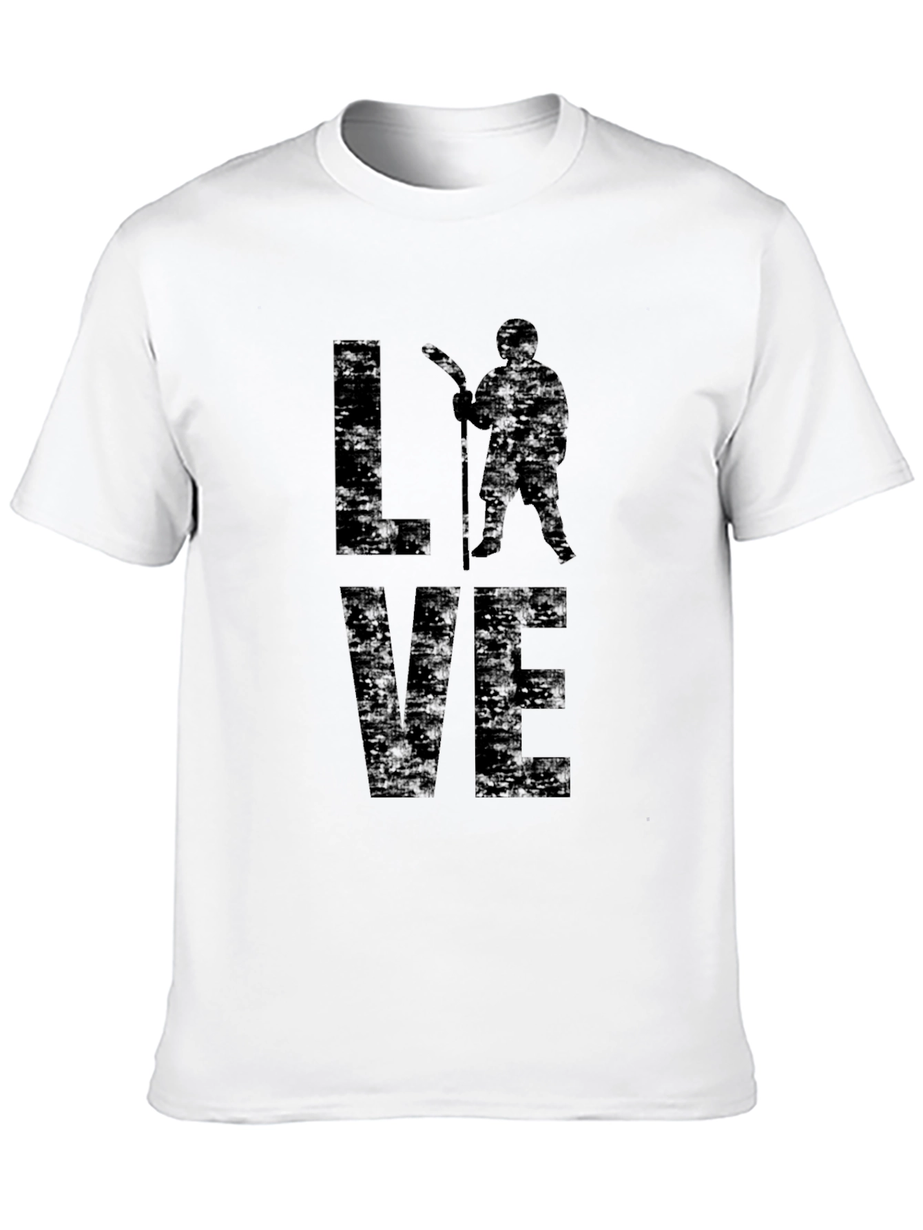 Love Hockey Graphic Tee - Black Unisex Shirt