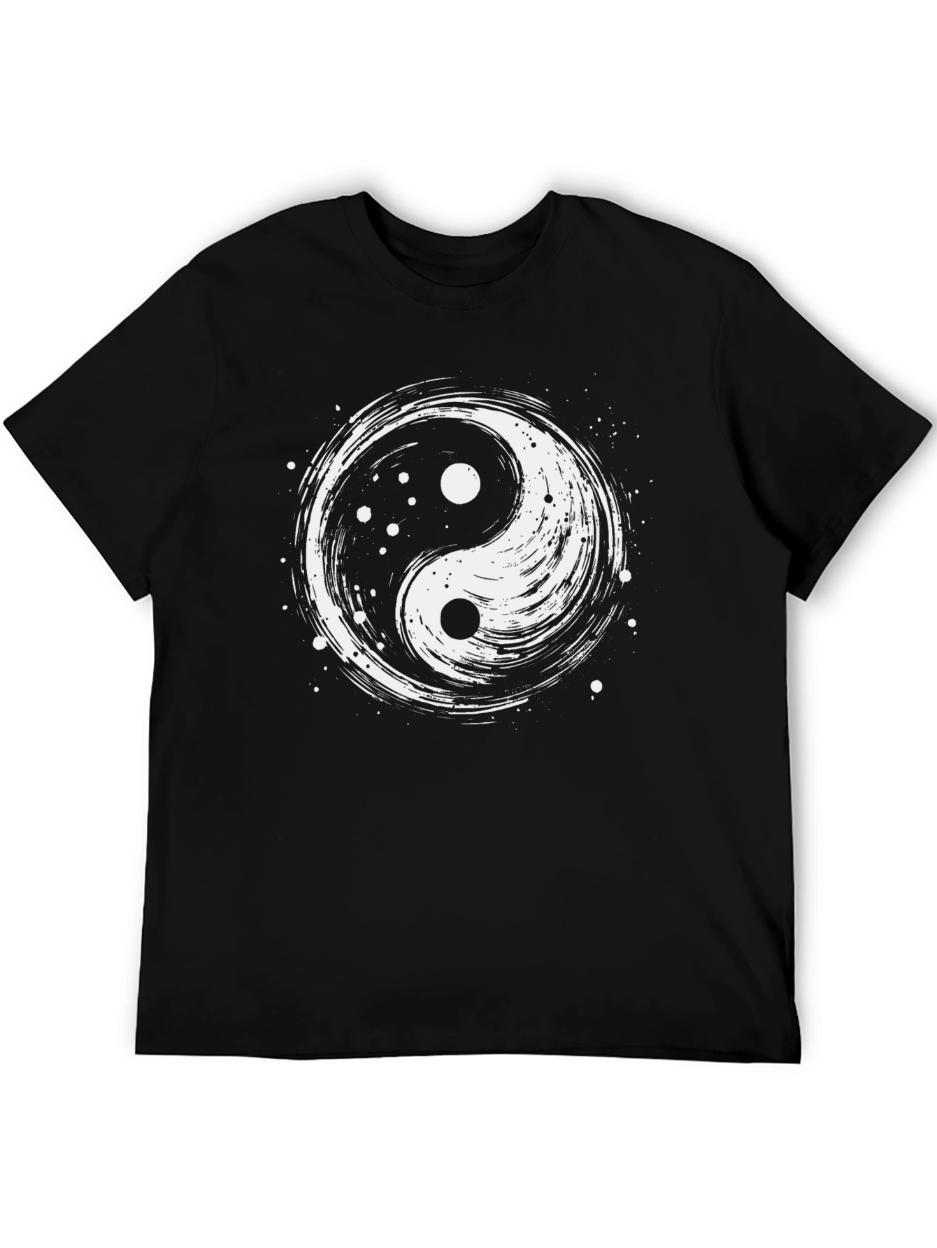 Yin Yang Graphic T-Shirt - Black Cotton Tee
