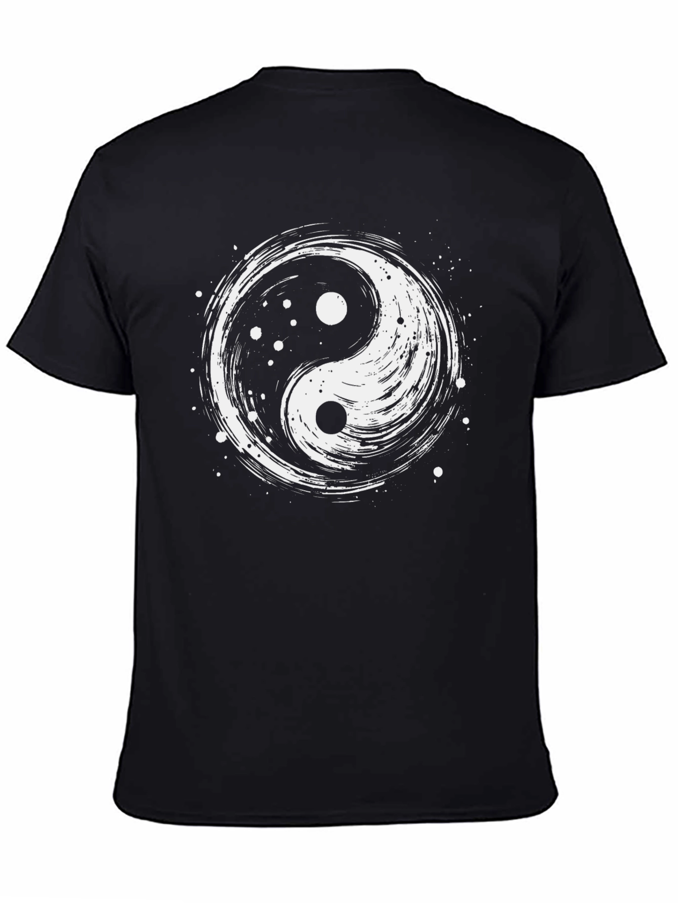Yin Yang Graphic T-Shirt - Black Cotton Tee