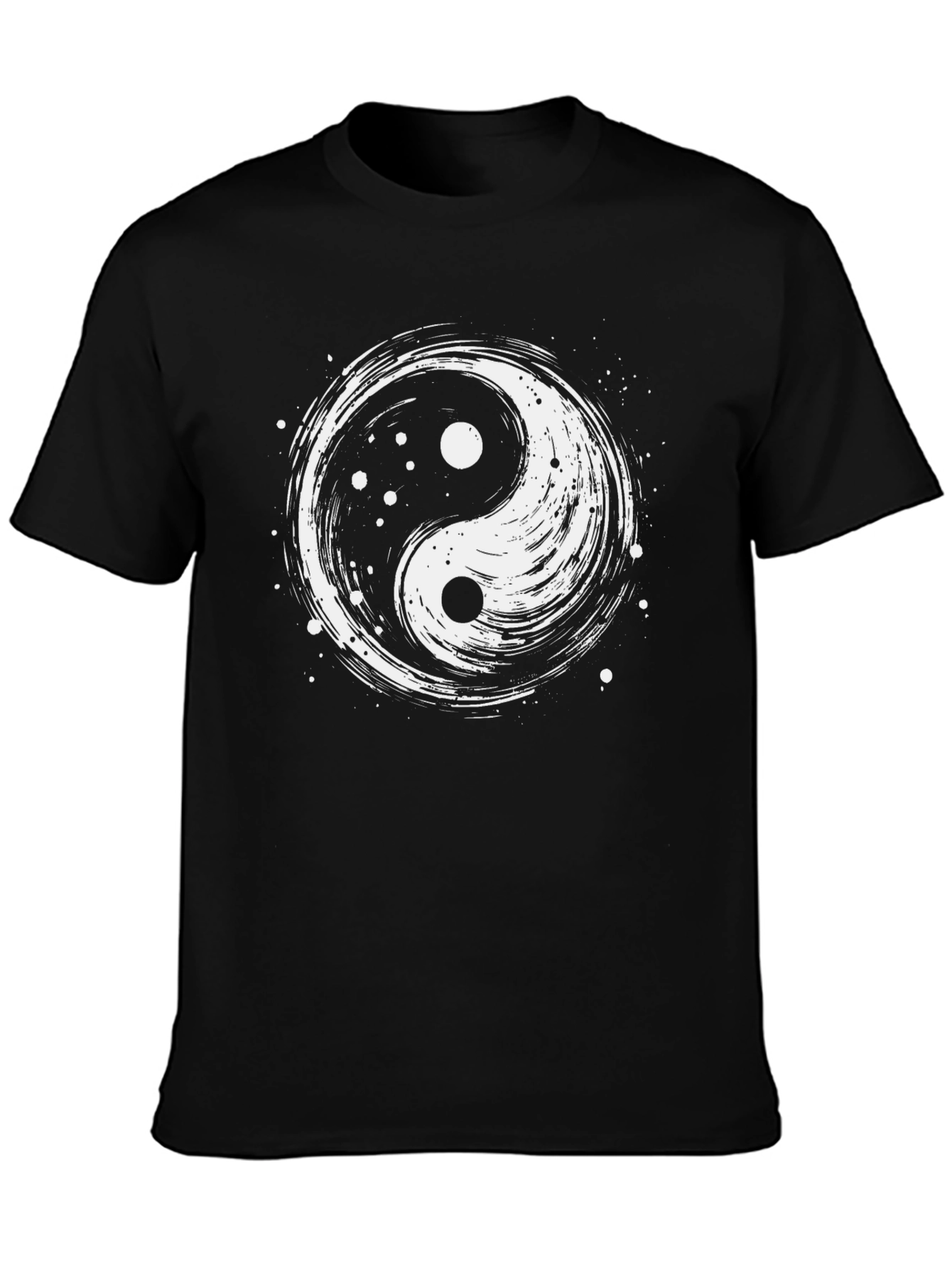 Yin Yang Graphic T-Shirt - Black Cotton Tee